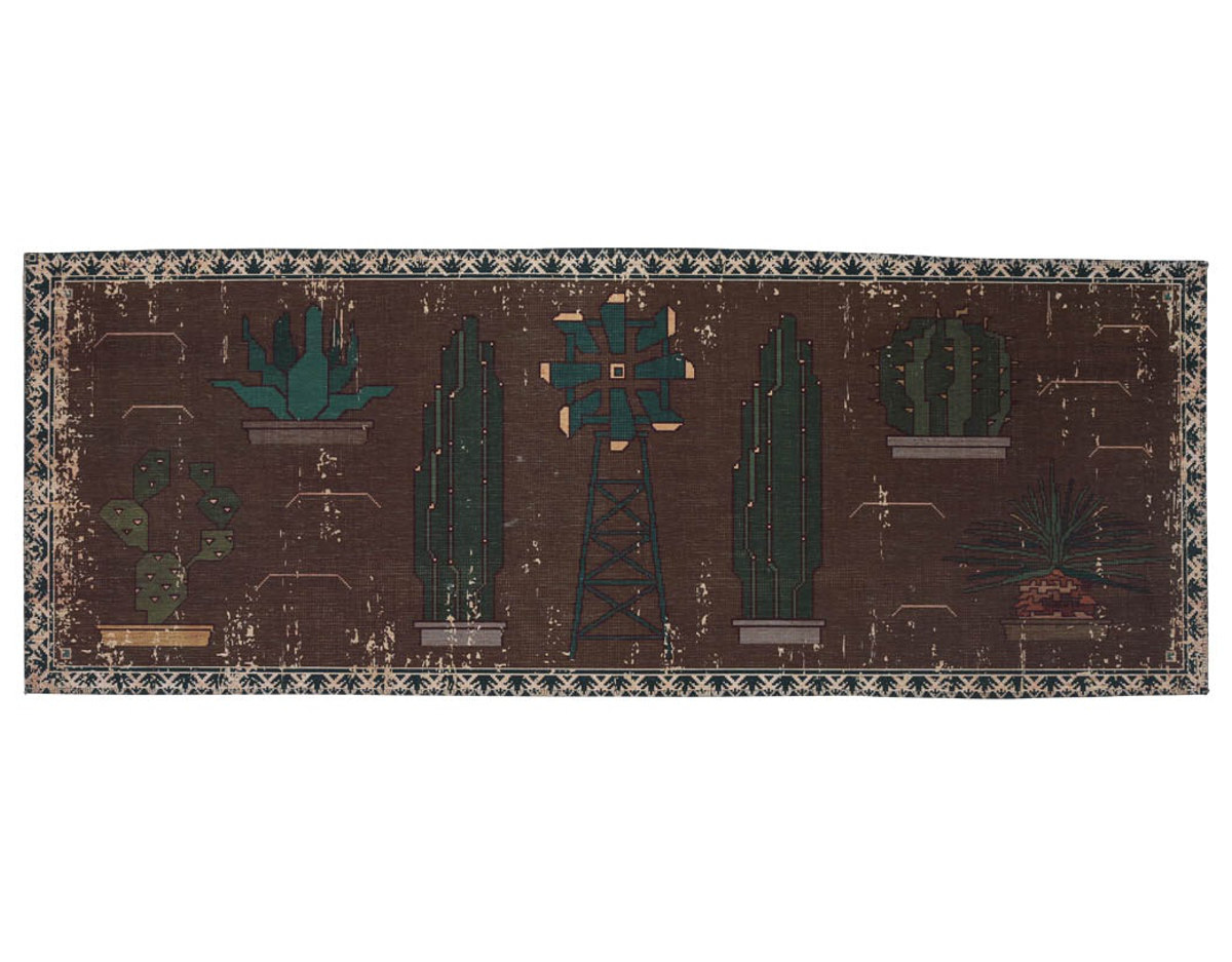 玄関マット 室内 45×120cm DULTON マット ( ラグ 洗える 滑り止め ダルトン ラグマット デザインマット 横長 幅120cm キッチン キッチンマット 玄関 脱衣所 洗面 インテリア 室内用マット おしゃれ ランドリー 敷物 ) 【FISH】 FISH