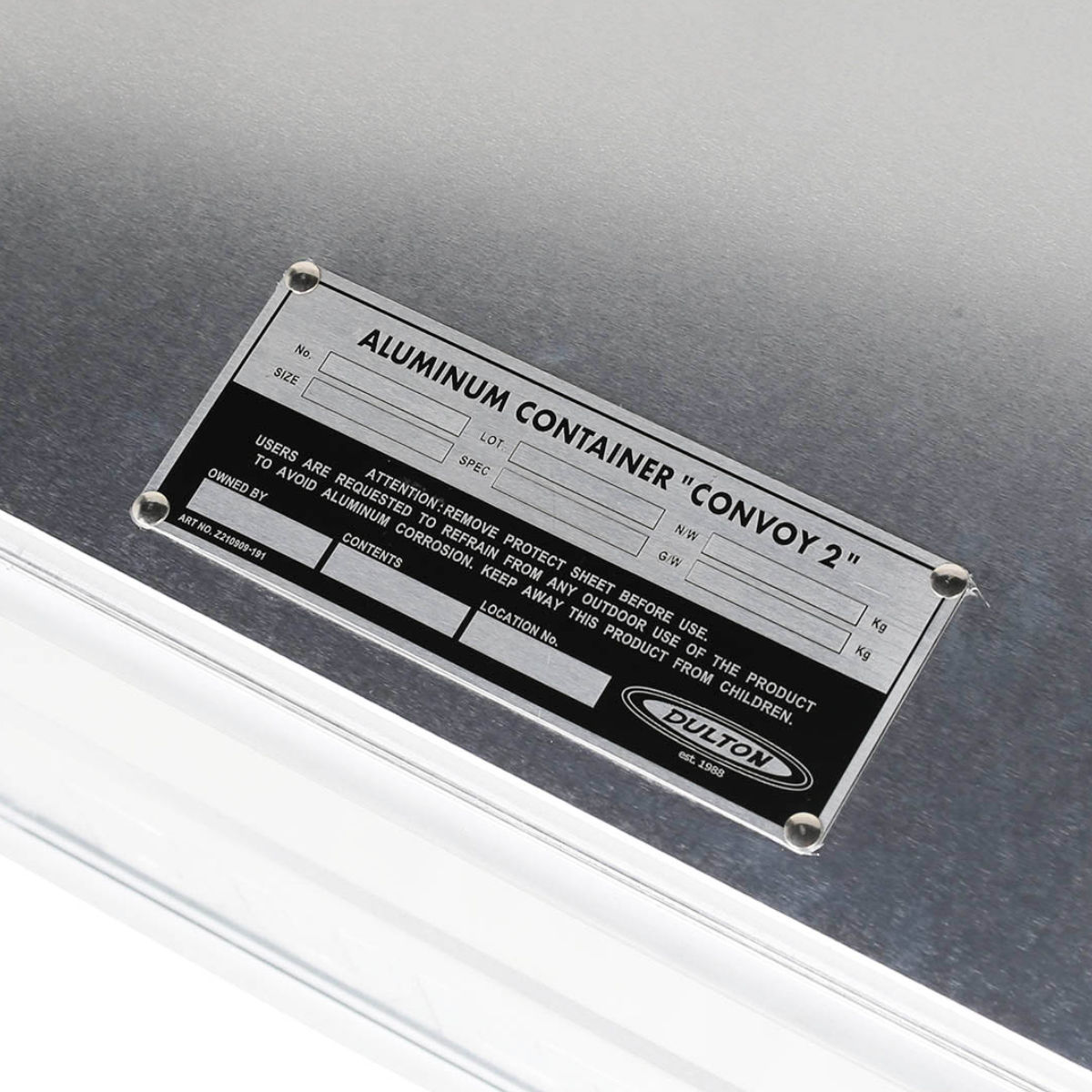 収納ボックス ふた付き XL アルミ コンテナ コンボイ 2 DULTON 幅89×奥行48.4×高さ39.5cm ( アルミケース 小物入れ 収納 収納ケース ボックス 小物収納 ツールケース 工具箱 アルミボックス 積み重ね スタッキング 持ち手付き )