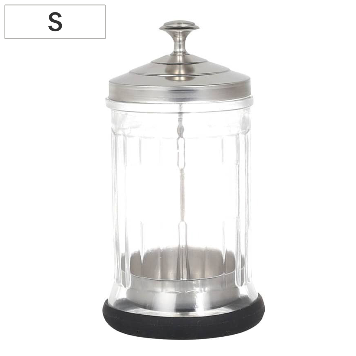 ダルトン 保存容器 LIFT JAR Sサイズ ガラス製 キャニスター （ DULTON カトラリーケース リフトジャー ガラスジャー ガラス瓶 カトラリー入れ 引き上げ 中が見える ホコリよけ 収納 スティックシュガー おしゃれ ）