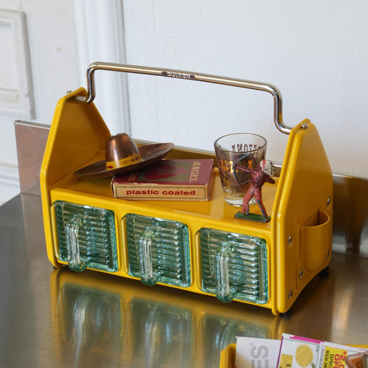 ダルトン 調味料ラック TABLE ORGANIZER （ DULTON スチール 小物収納 スパイスラック 調味料ケース 収納 スタンド ガラス 収納ラック 調味料入れ ストッカー ガラスポット 持ち運び おしゃれ キッチン 洗面所 文具 ）