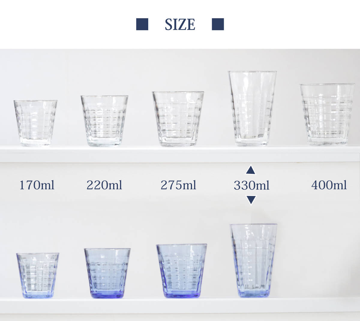 DURALEX デュラレックス プリズム コップ 330ml 48個セット ( PRISME 食洗機対応 電子レンジ対応 食器 グラス ガラス 強化ガラス ガラス製 耐熱 アイスコーヒー ホット ガラスコップ 丈夫 シンプル クリア 透明 洋食器 おしゃれ ) 【マリン】 マリン