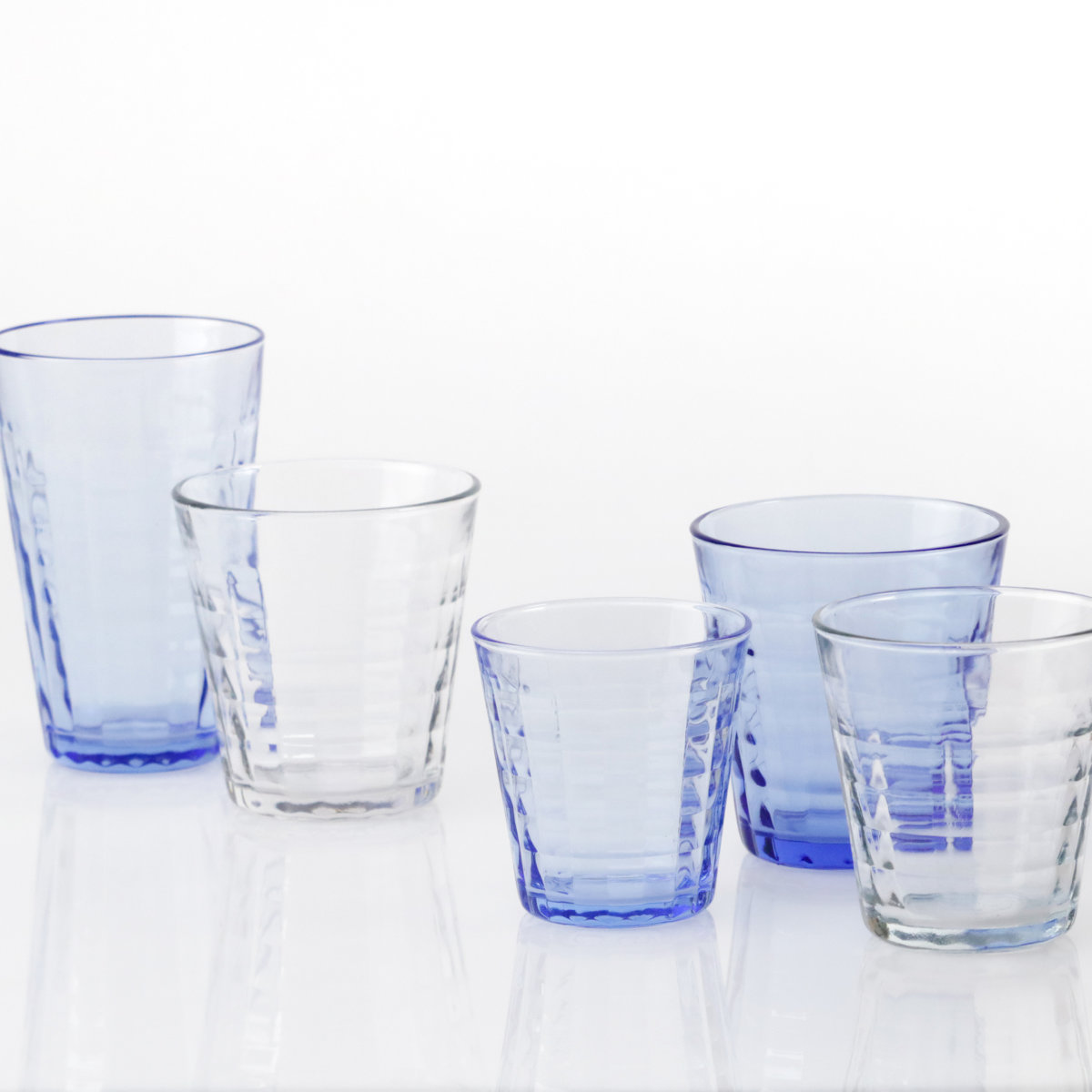 DURALEX デュラレックス プリズム コップ 330ml 48個セット ( PRISME 食洗機対応 電子レンジ対応 食器 グラス ガラス 強化ガラス ガラス製 耐熱 アイスコーヒー ホット ガラスコップ 丈夫 シンプル クリア 透明 洋食器 おしゃれ ) 【マリン】 マリン