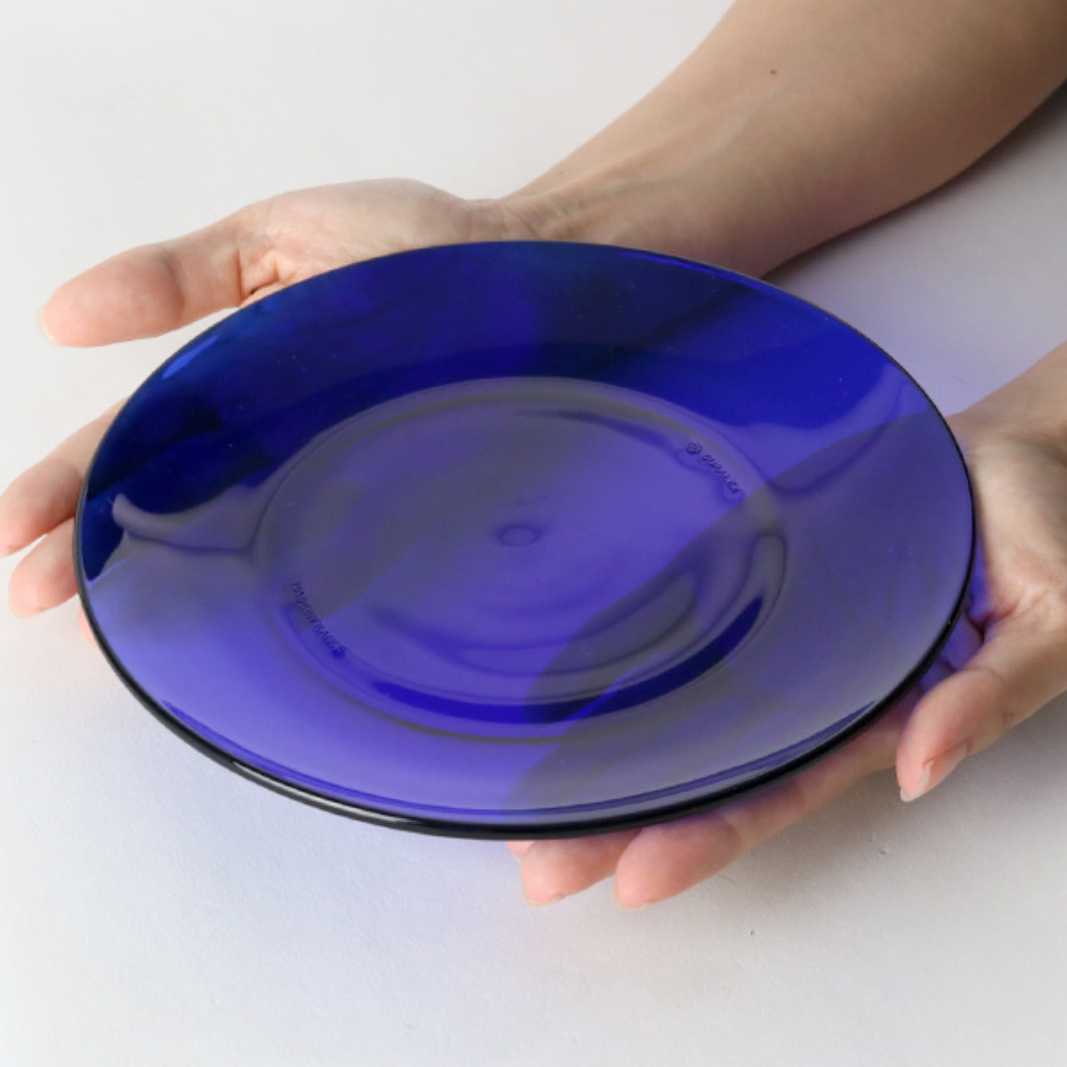 DURALEX デュラレックス プレート 19cm ( ベルメール ジャングルグリーン サファイア アンバー 食洗機対応 電子レンジ対応 強化ガラス 食器 皿 お皿 ケーキ皿 ガラス ガラス製 ) 【サファイア】 サファイア