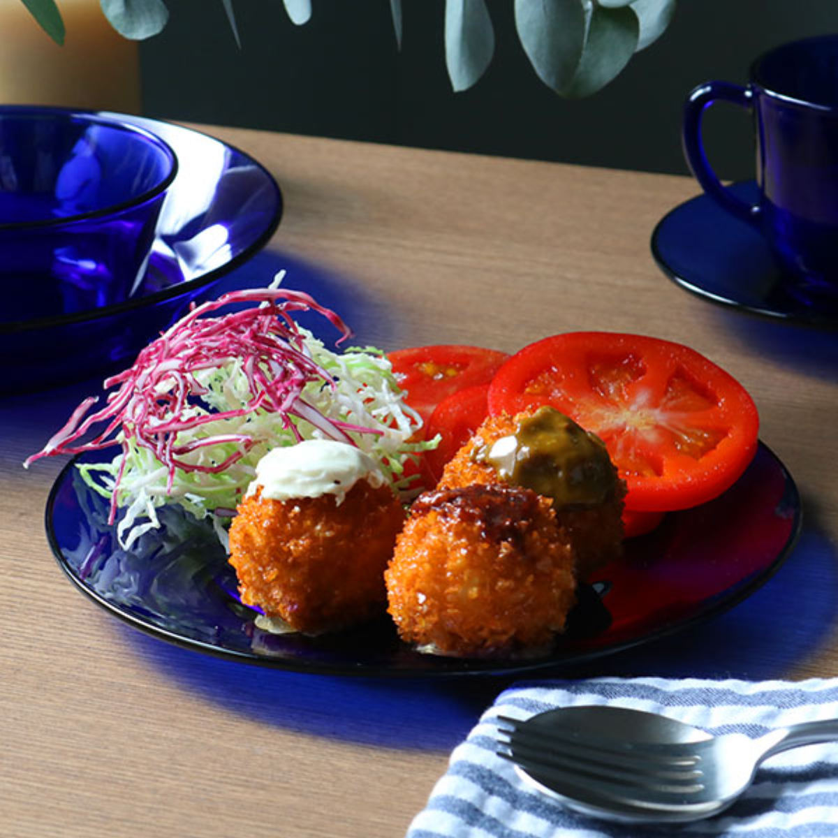 DURALEX デュラレックス プレート 19cm ( ベルメール ジャングルグリーン サファイア アンバー 食洗機対応 電子レンジ対応 強化ガラス 食器 皿 お皿 ケーキ皿 ガラス ガラス製 ) 【サファイア】 サファイア