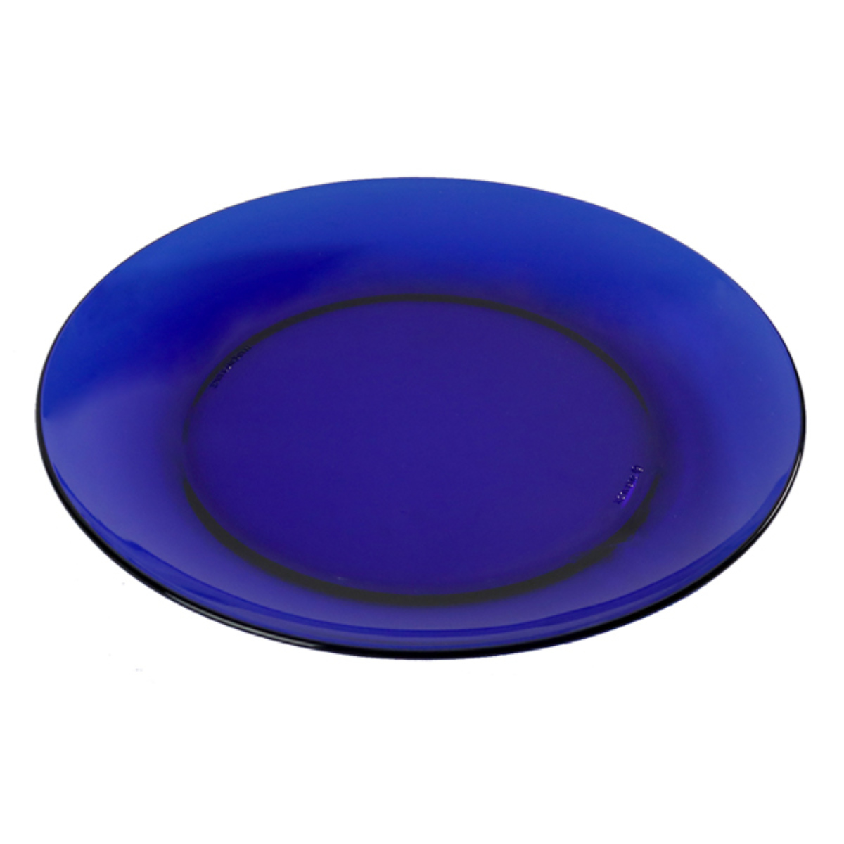 DURALEX デュラレックス プレート 23.5cm ( ベルメール ジャングルグリーン サファイア アンバー 食洗機対応 電子レンジ対応 強化ガラス 食器 皿 お皿 ケーキ皿 ガラス ガラス製 ) 【サファイア】 サファイア