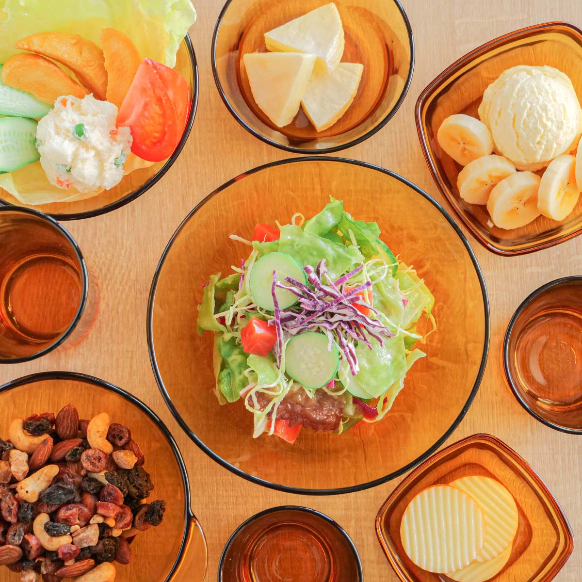 DURALEX デュラレックス プレート 23.5cm ( ベルメール ジャングルグリーン サファイア アンバー 食洗機対応 電子レンジ対応 強化ガラス 食器 皿 お皿 ケーキ皿 ガラス ガラス製 ) 【サファイア】 サファイア