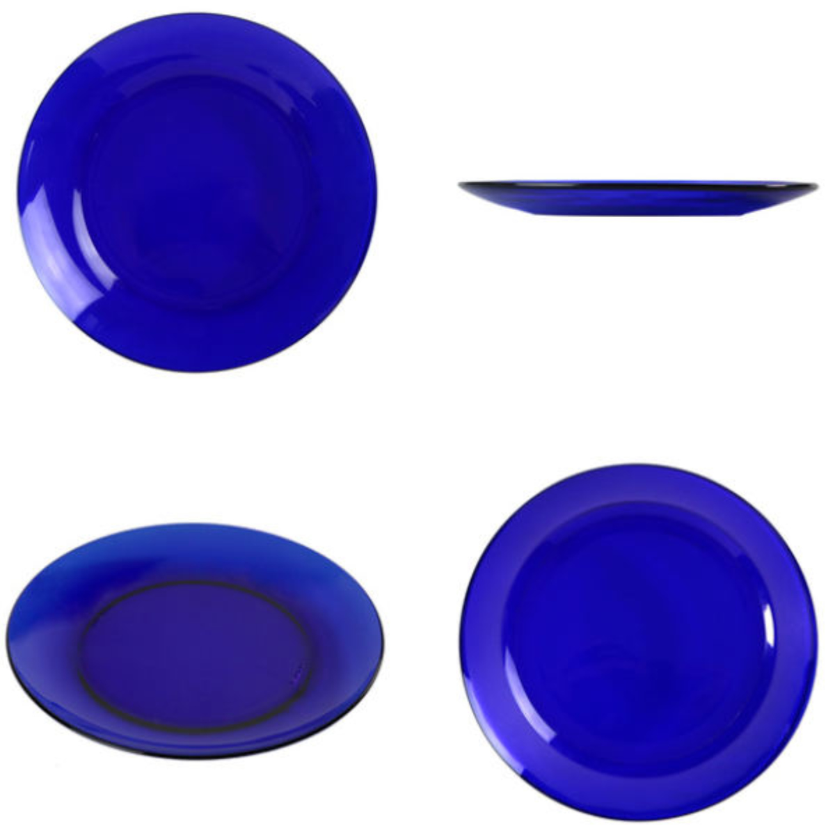 DURALEX デュラレックス プレート 23.5cm ( ベルメール ジャングルグリーン サファイア アンバー 食洗機対応 電子レンジ対応 強化ガラス 食器 皿 お皿 ケーキ皿 ガラス ガラス製 ) 【サファイア】 サファイア