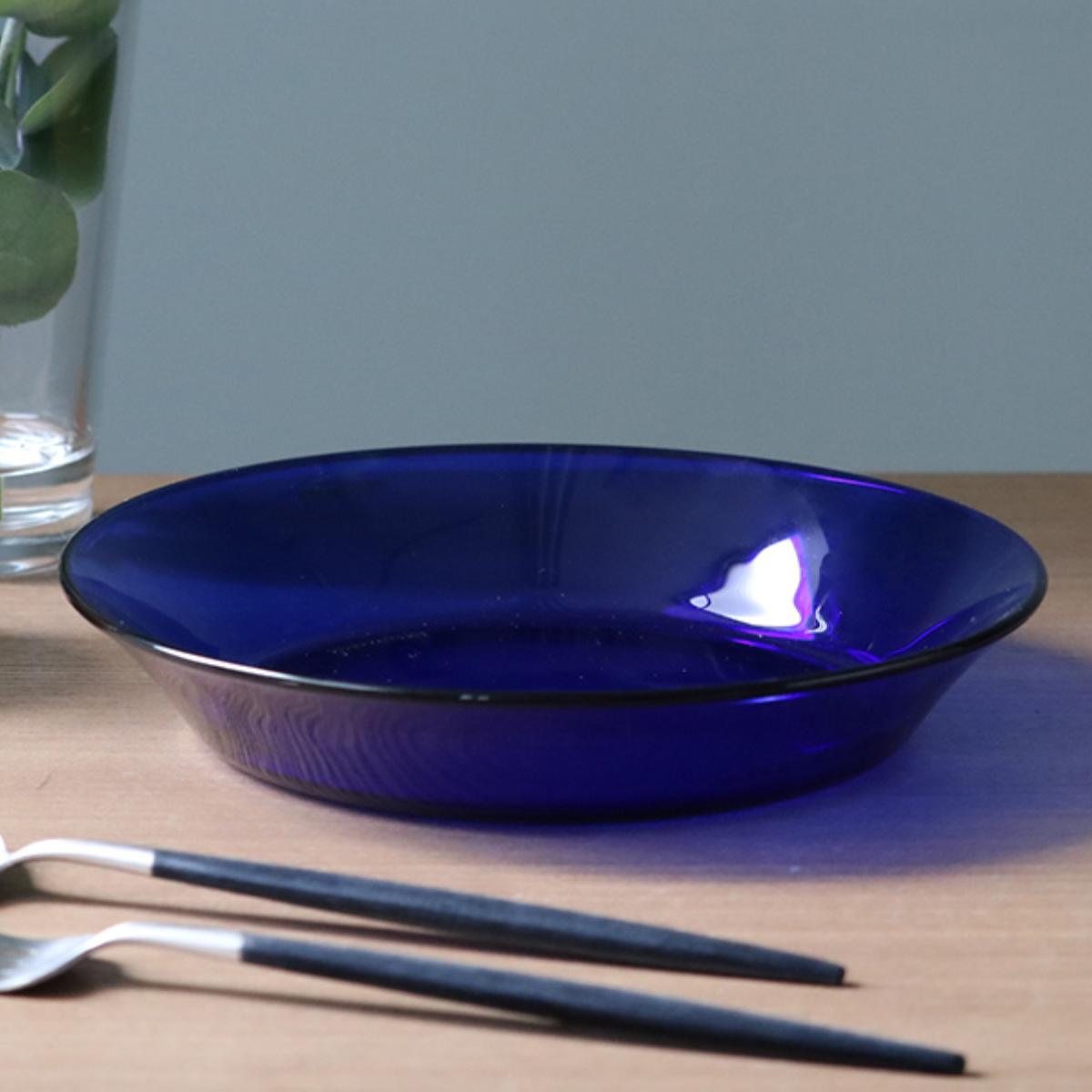 DURALEX デュラレックス スーププレート 19.5cm ( リススタック ジャングルグリーン サファイア 食洗機対応 電子レンジ対応 食器 皿 強化ガラス お皿 深皿 カレー皿 ガラス ガラス製 ガラスプレート ) 【サファイア】 サファイア