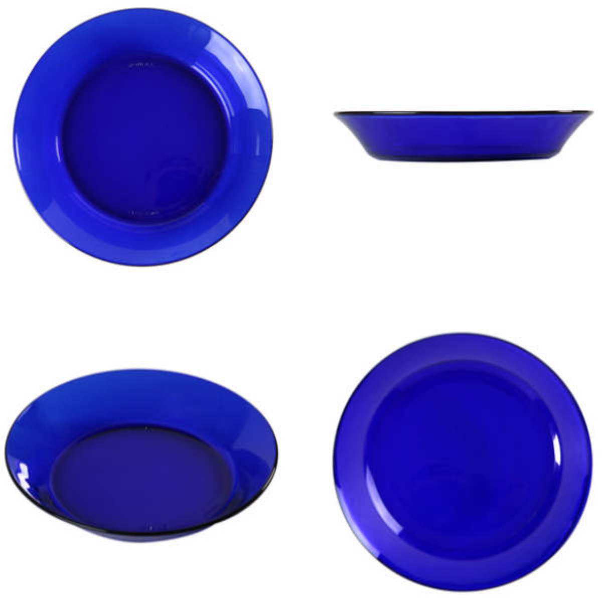 DURALEX デュラレックス スーププレート 19.5cm ( リススタック ジャングルグリーン サファイア 食洗機対応 電子レンジ対応 食器 皿 強化ガラス お皿 深皿 カレー皿 ガラス ガラス製 ガラスプレート ) 【サファイア】 サファイア