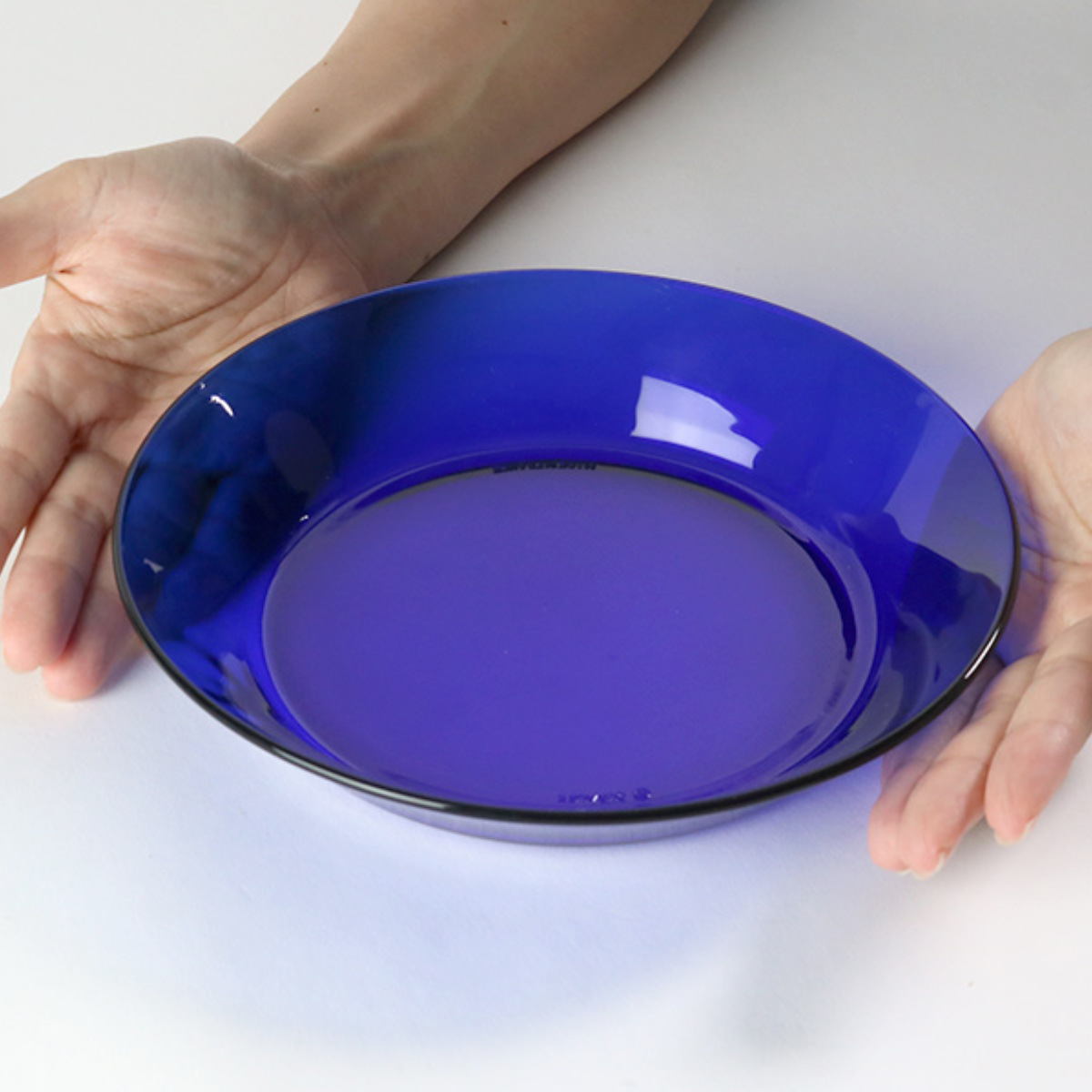 DURALEX デュラレックス スーププレート 19.5cm ( リススタック ジャングルグリーン サファイア 食洗機対応 電子レンジ対応 食器 皿 強化ガラス お皿 深皿 カレー皿 ガラス ガラス製 ガラスプレート ) 【サファイア】 サファイア