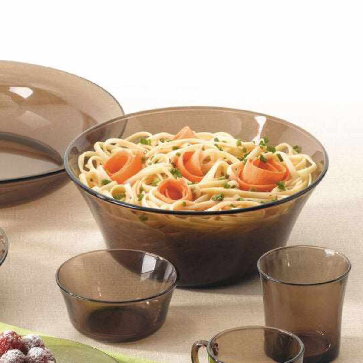 DURALEX デュラレックス ニセンボウル ボウル 17cm ( 食洗機対応 電子レンジ対応 強化ガラス 食器 サラダボウル ガラス ガラス製 SAPHIR AMBER SMOKE MARINE サファイア アンバー スモーク マリン ) 【サファイア】 サファイア