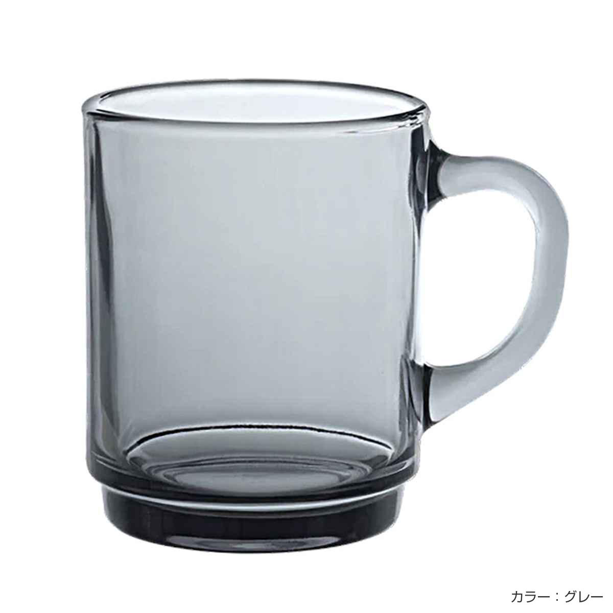 DURALEX デュラレックス マグカップ 260ml 同色6個セット ( 食洗機対応 電子レンジ対応 強化ガラス スタッキングOK 食器 マグ ガラス製 アンバー スモーク グリーン ピンク マリン プラム グレー サファイア ) 【マリン】 マリン