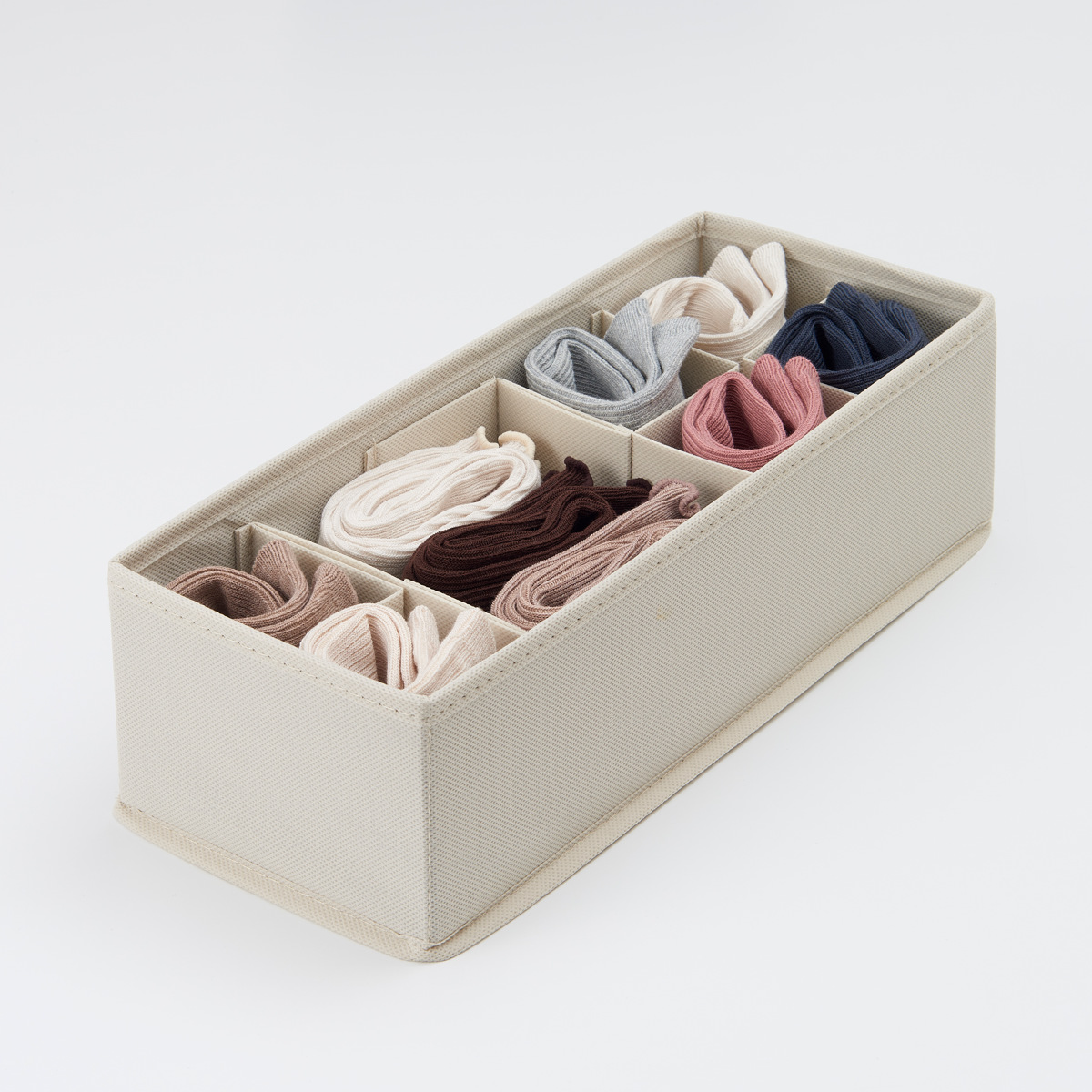 収納ボックス 3個セット 仕切りが動く収納ボックス M 幅13×奥行33×高さ10cm ( 収納 引き出し 仕切りケース 収納ケース インナーケース 仕切りボックス 仕切り 引出し チェスト 整理 衣類収納 靴下 ハンカチ 小物 整頓ボックス )