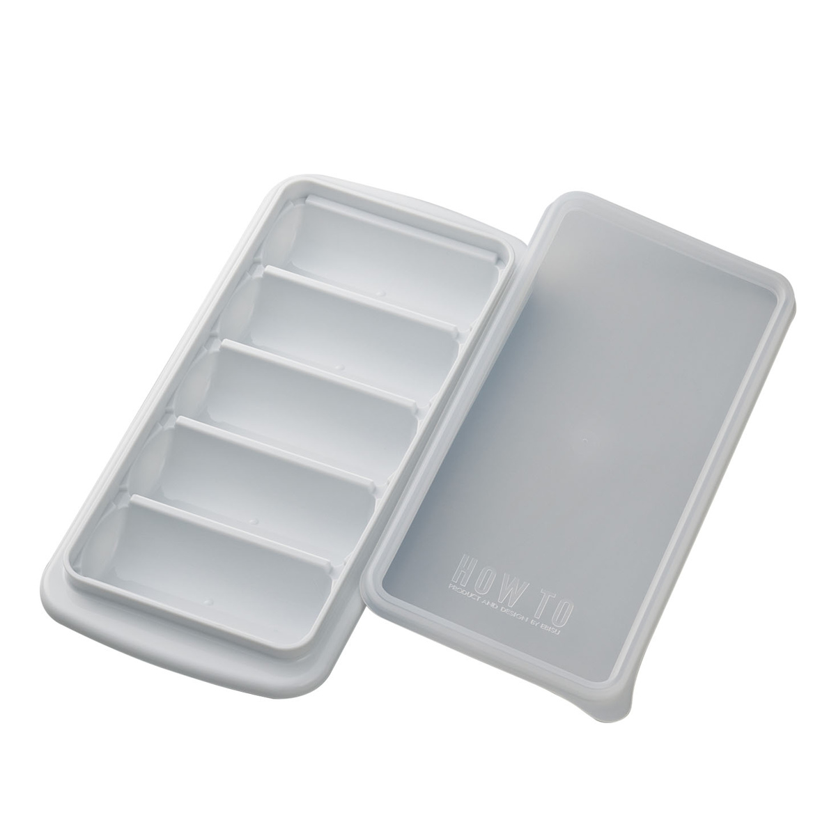 製氷皿 ワンプッシュ アイストレー ステンレスボトル用 5個取り 密閉蓋 ( 製氷器 製氷型 製氷トレイ 製氷トレー 水筒用 氷 フタ付き 日本製 プラスチック ボトル用 スティック トレイ トレー 長持ち スタッキング こぼれない )