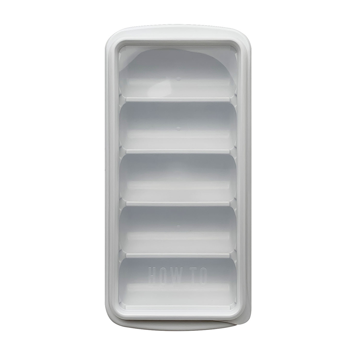 製氷皿 ワンプッシュ アイストレー ステンレスボトル用 5個取り 密閉蓋 ( 製氷器 製氷型 製氷トレイ 製氷トレー 水筒用 氷 フタ付き 日本製 プラスチック ボトル用 スティック トレイ トレー 長持ち スタッキング こぼれない )