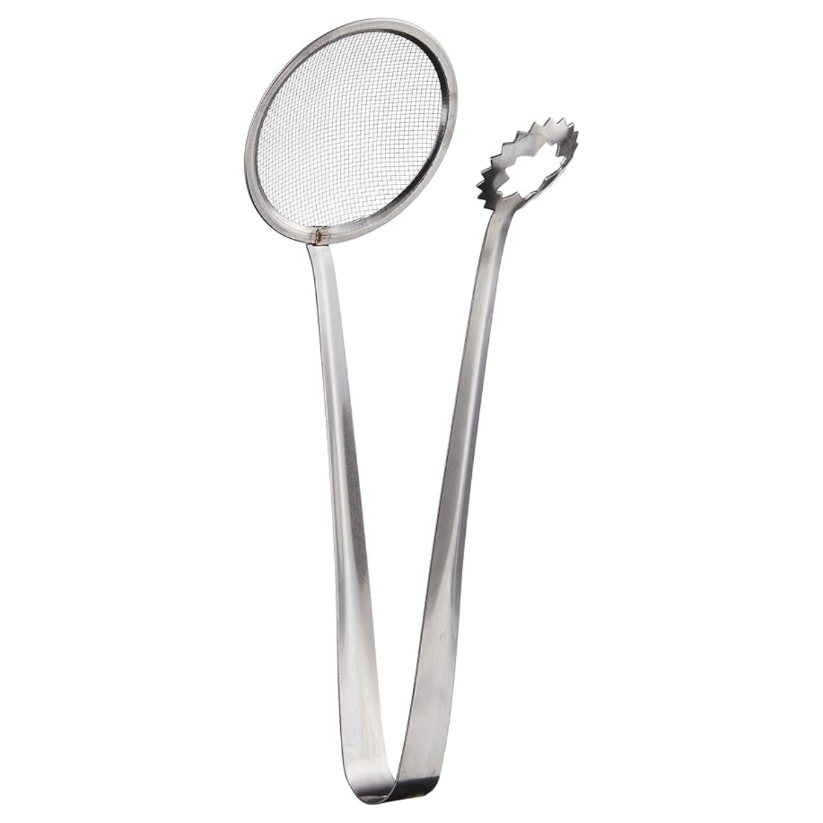トング 揚げ物トング ステンレス製 ( 調理用トング 揚げ物用トング かす揚げ 天ぷら鋏 盛り付け用トング 揚げ物 天かす 天ぷら フライ かすあげ 揚げあみ 油切り ゴミ取り 下ごしらえ オールステンレス )