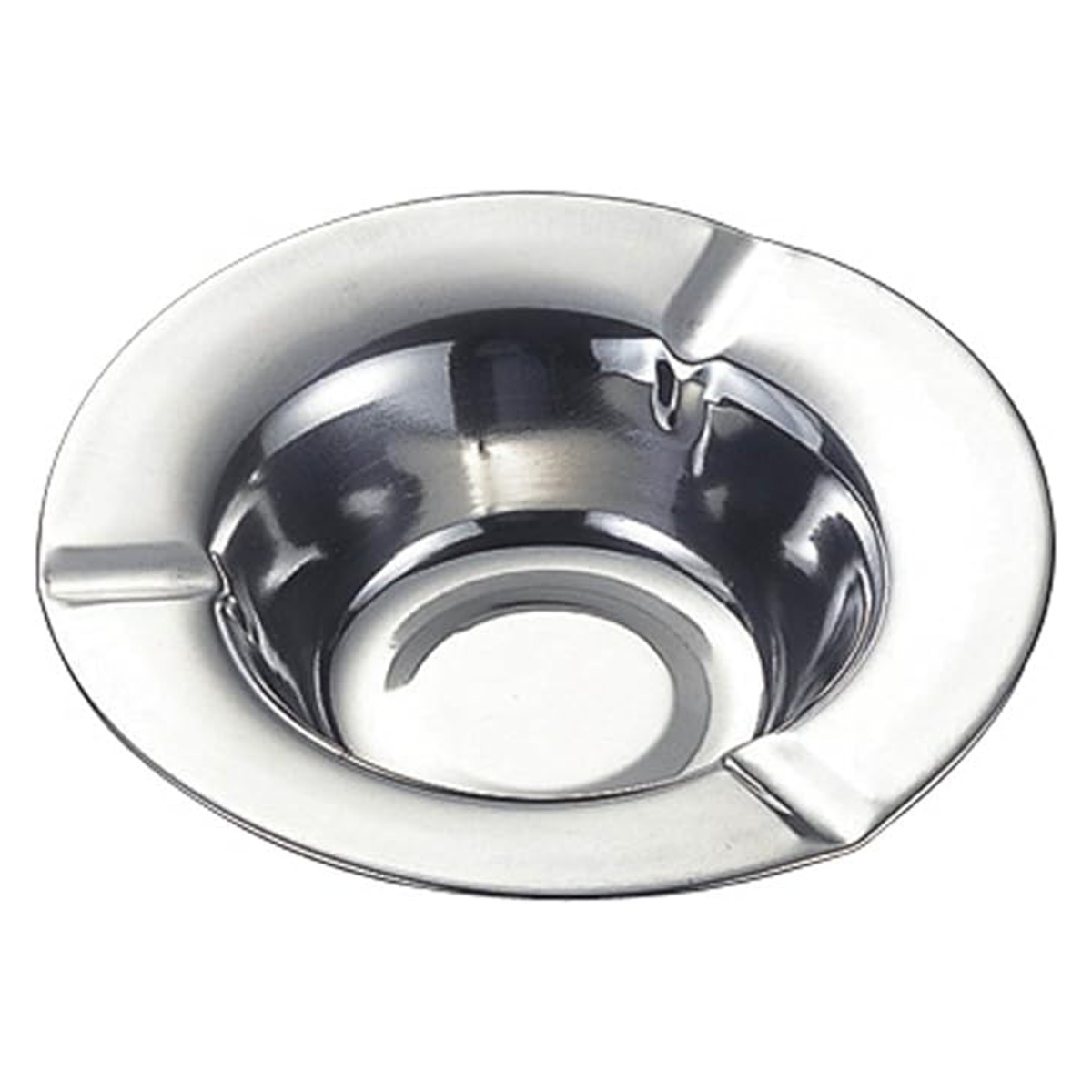 灰皿 深型 ステンレス ( はいざら タバコ 喫煙 卓上灰皿 吸い殻入れ シンプル 喫煙所 アッシュトレイ )