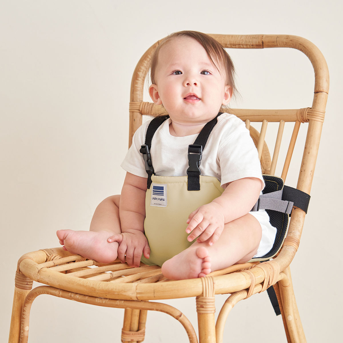 チェアベルト ホールド プラス ベビー ベビーチェア 日本製 腰ベルト ( キャリフリー 赤ちゃん キッズ キッズ肩ベルト 立ち上がり防止 ベルト肩付き 防汚 椅子ベルト チェアーベルト 補助ベルト コンパクト 食事 離乳食 お出かけ ) 【ブラック】 ブラック