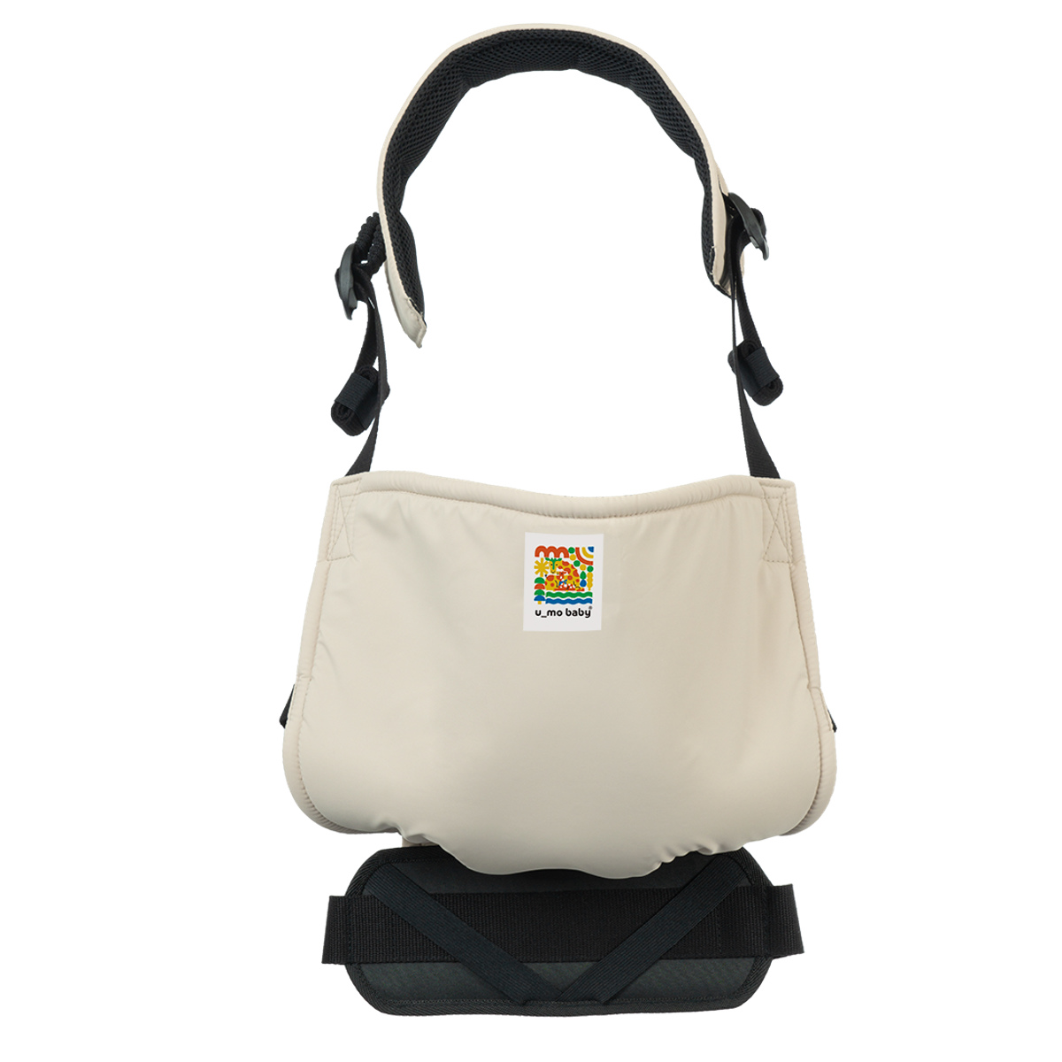 抱っこ紐 ユーモベビー サイドキャリー ちょい抱き 日本製 登園 ( 抱っこひも 腰抱き 簡易型 セカンド セカンド抱っこ紐 ベビーキャリア たすき掛け 一人で装着 簡単 持ち運び 赤ちゃん おでかけ おでかけグッズ ) 【ライトベージュ】 ライトベージュ