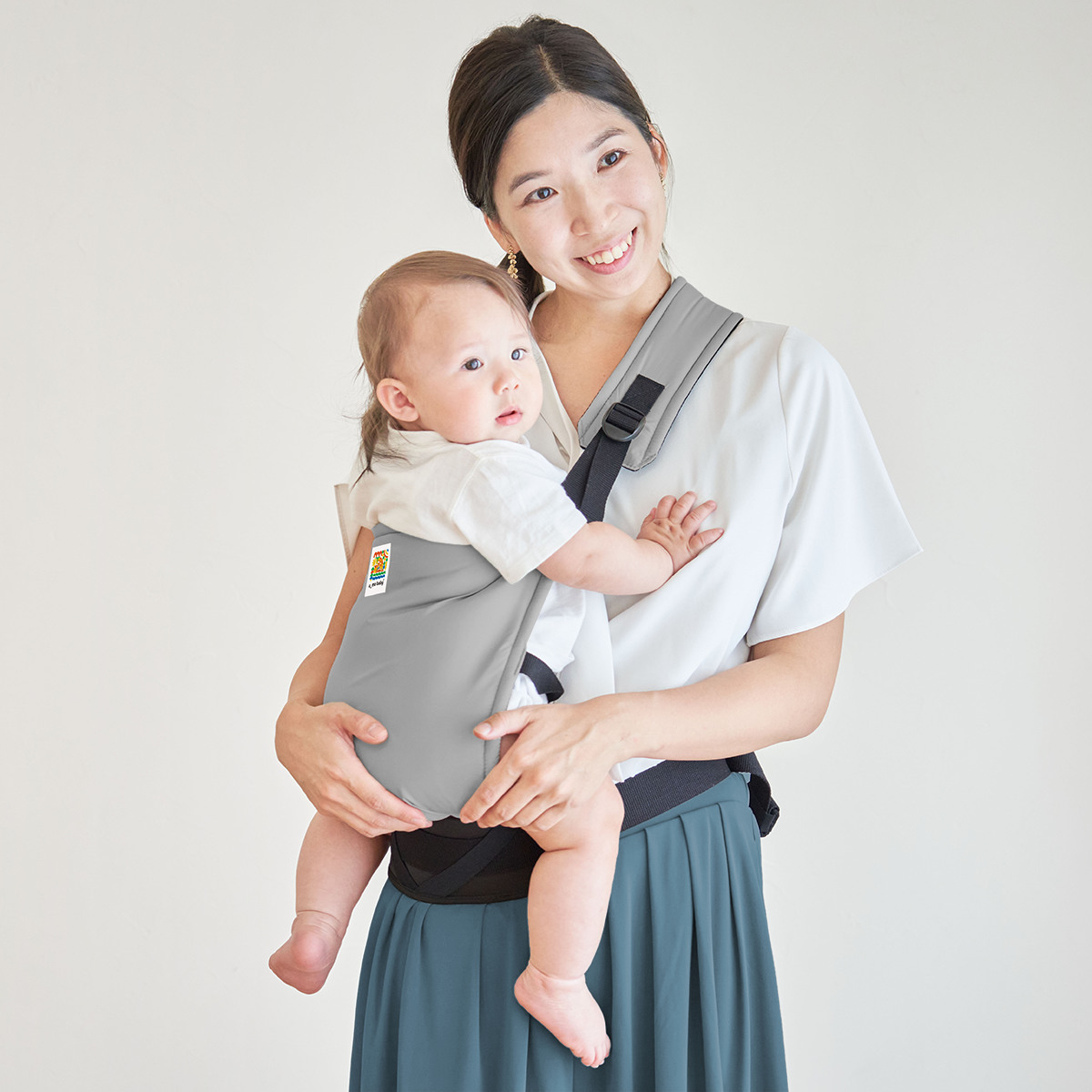 抱っこ紐 ユーモベビー サイドキャリー ちょい抱き 日本製 登園 ( 抱っこひも 腰抱き 簡易型 セカンド セカンド抱っこ紐 ベビーキャリア たすき掛け 一人で装着 簡単 持ち運び 赤ちゃん おでかけ おでかけグッズ ) 【ライトベージュ】 ライトベージュ