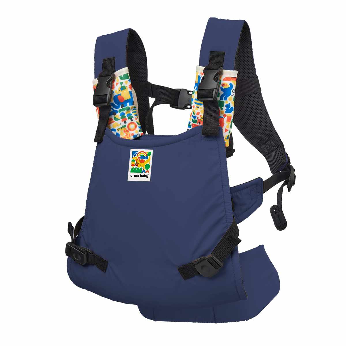 抱っこ紐 ユーモベビー セパレート2WAYキャリー 日本製 着脱簡単 対面抱き おんぶ ( 抱っこひも おんぶ紐 ベビーキャリア ショルダーカバー付き セパレート式 一人で装着 簡単 持ち運び 赤ちゃん おでかけ おでかけグッズ ) 【ライトベージュ】 ライトベージュ