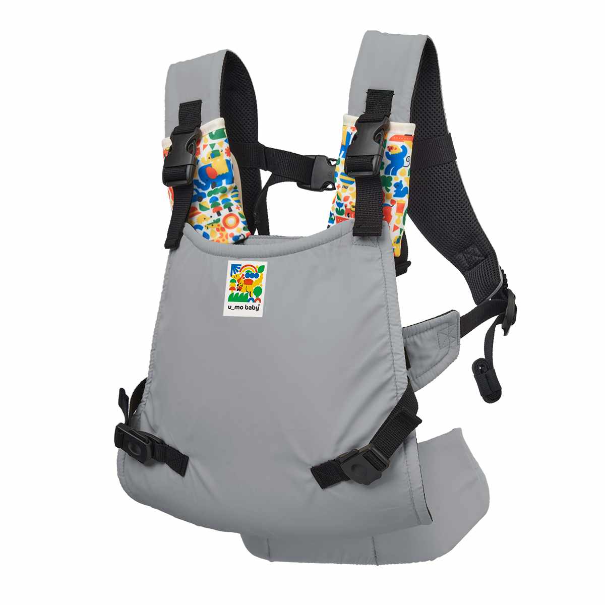 抱っこ紐 ユーモベビー セパレート2WAYキャリー 日本製 着脱簡単 対面抱き おんぶ ( 抱っこひも おんぶ紐 ベビーキャリア ショルダーカバー付き セパレート式 一人で装着 簡単 持ち運び 赤ちゃん おでかけ おでかけグッズ ) 【ライトベージュ】 ライトベージュ