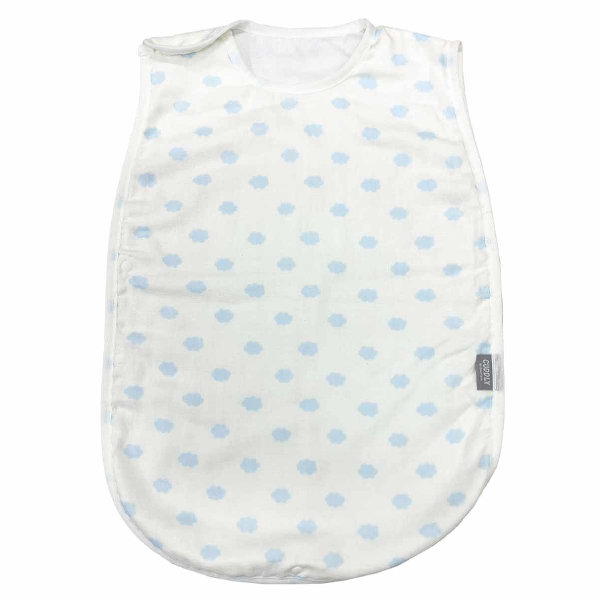 スリーパー ベビー おくるみ ダブルガーゼスリーパー 日本製 ( 夏用 ガーゼ 綿100% ベスト 寝冷え防止 綿 コットン 2重ガーゼ 赤ちゃん キッズ プレゼント 出産祝い かわいい ベビースリーパー お昼寝 新生児 着脱簡単 ベビー用品 ) 【グレークラウド】 グレークラウド