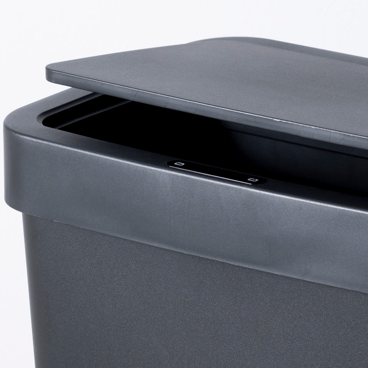 EKO ゴミ箱 50L ハナセンサービン センサー式 ( イーケーオー ごみ箱 50リットル 自動開閉 スリム 大容量 センサー 一年保証付き 大きい 大きめ 電池式 キッチン ふた付き 分別 ) 【ブラック】 ブラック