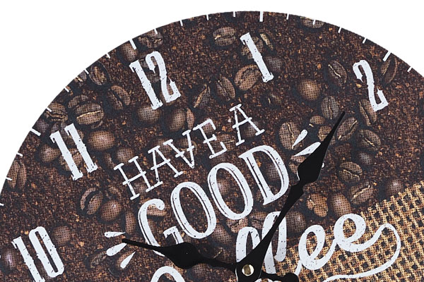 掛け時計 33cm COFFEE BEANS&BAG SHOP series モチーフクロック ( アナログ 時計 壁掛け時計 インテリア 雑貨 コーヒー 壁掛け おしゃれ 掛時計 とけい クロック 掛け ウォールクロック かけ時計 直径 33 )