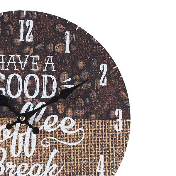 掛け時計 33cm COFFEE BEANS&BAG SHOP series モチーフクロック ( アナログ 時計 壁掛け時計 インテリア 雑貨 コーヒー 壁掛け おしゃれ 掛時計 とけい クロック 掛け ウォールクロック かけ時計 直径 33 )