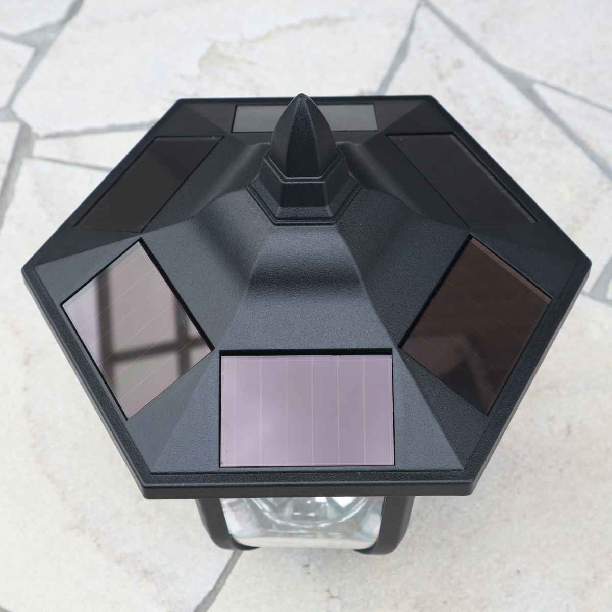 ライト ソーラー充電式ヨーロピアンライト ( ソーラーライト ガーデンライト 屋外 地面 埋め込み ソーラー 太陽光充電 プランター 埋め込み式ライト 街路灯風 LEDライト 配線不要 防犯 光センサー 自動 太陽光 充電式 明るさ調節 )