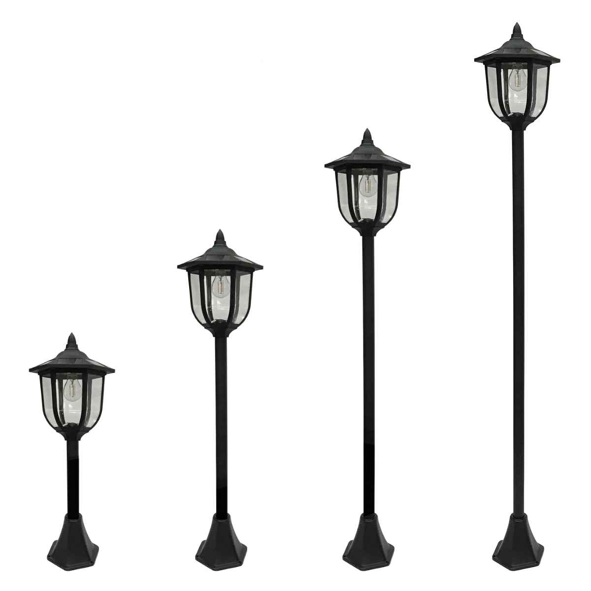 ライト ソーラー充電式ヨーロピアンライト ( ソーラーライト ガーデンライト 屋外 地面 埋め込み ソーラー 太陽光充電 プランター 埋め込み式ライト 街路灯風 LEDライト 配線不要 防犯 光センサー 自動 太陽光 充電式 明るさ調節 )