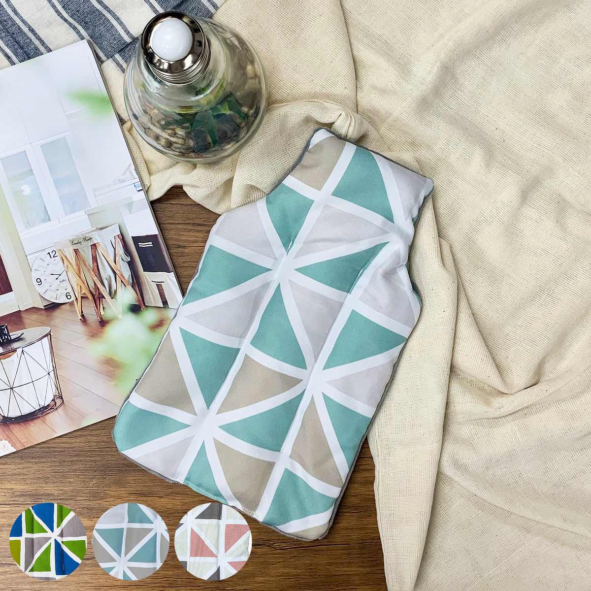 レンジで即温 ホットウォーマー カイロ 繰り返し使える 冷え対策 （ 湯たんぽ ゆたんぽ ビーズ 電子レンジ お湯不要 再使用可 繰り返し使用 温かい 簡単 持ち運び オフィス 足元 暖房 防寒グッズ ） 【ピンク】