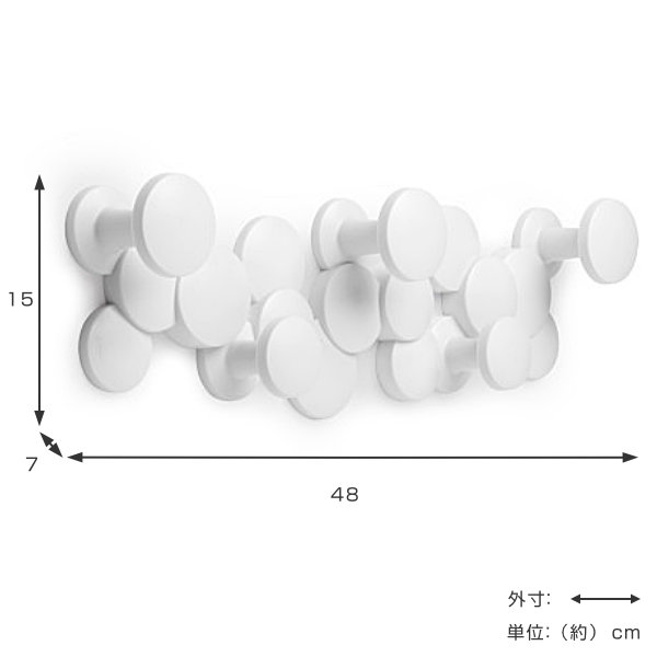 dショッピング |umbra アンブラ フック 5連 バブルフック 壁 （ 雲 壁掛け 小物入れ 壁付け ハンガー ウォールフック コート掛け 白 ホワイト  ハンガーフック 玄関 収納 壁掛けフック 洋服掛け インテリア おしゃれ ） | カテゴリ：収納グッズ その他の販売できる商品 ...