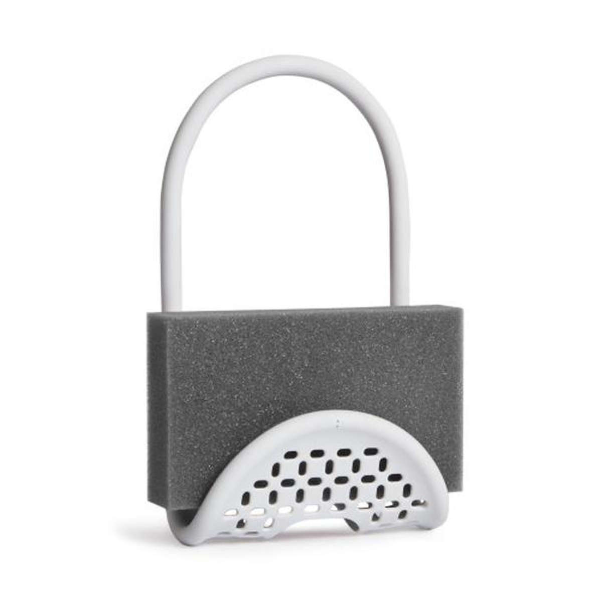 スポンジラック Umbra アンブラ スリング シンクキャディー ブラシ スポンジ置き 排水穴付き ( スポンジホルダー スポンジ入れ ブラシホルダー ブラシラック スポンジ収納 シンク用品 シンク周り 水周り用品 水まわり用品 ) 【ホワイト】 ホワイト