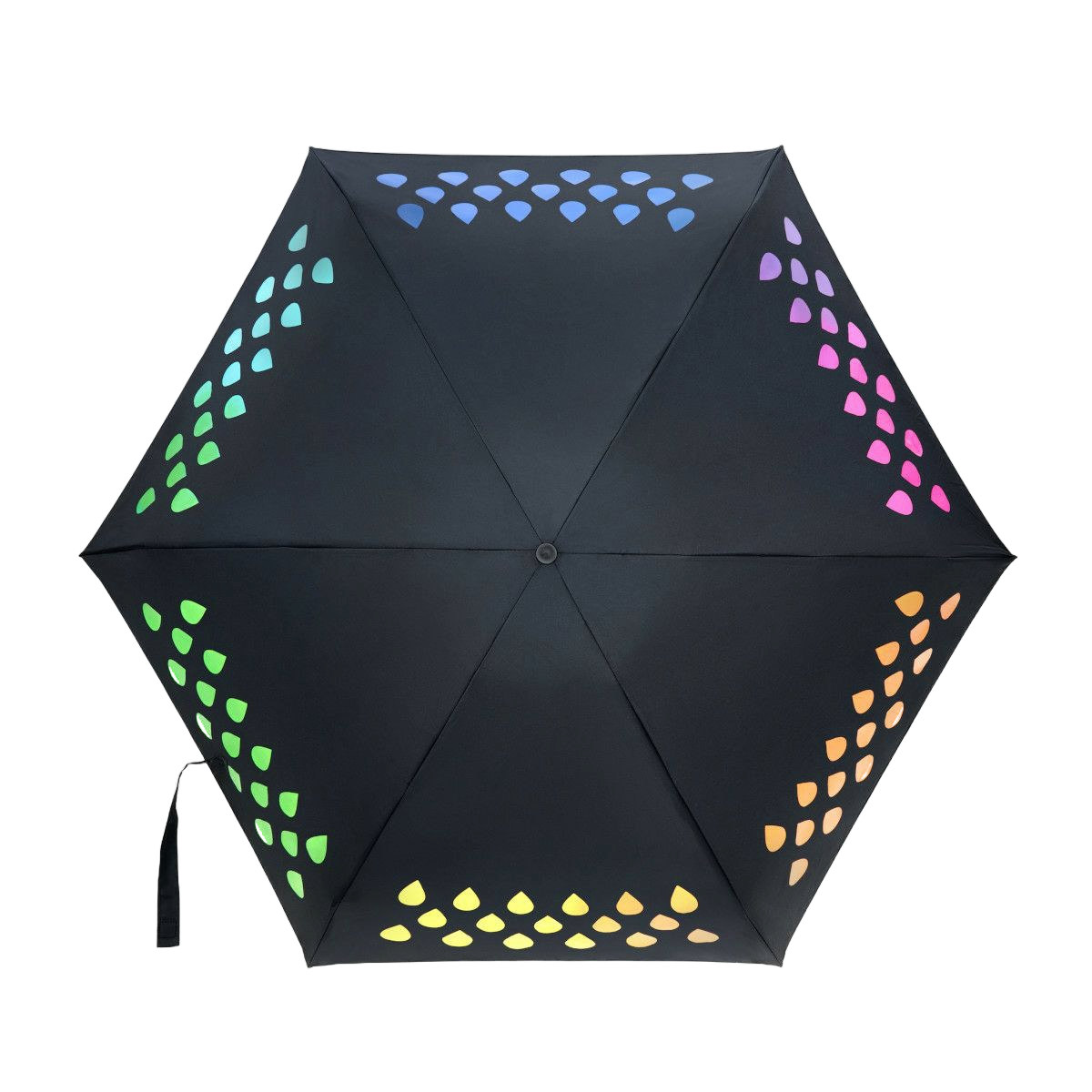 折りたたみ傘 雨傘 SUCK UK カラーチェンジアンブレラ ドロップ ミニ 55cm ( 傘 レディース かさ おしゃれ 雫 色が変わる カラフル 撥水 持ち運び 軽量190g おりたたみ傘 カサ アンブレラ 通勤 通学 コンパクト 軽い 携帯 袋付き )