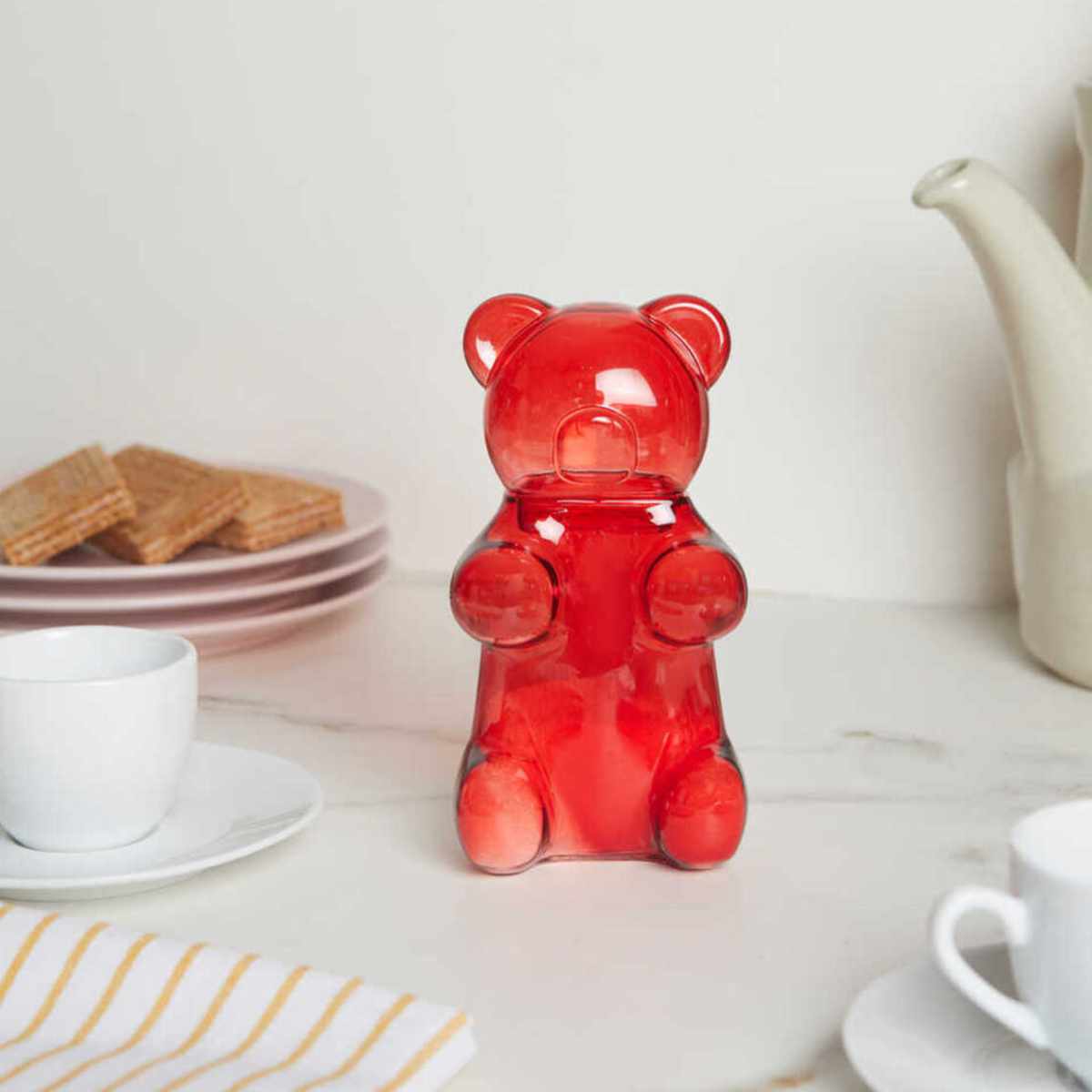 調味料入れ balvi シュガーポット グミベア ( ガラス 調味料ポット 砂糖入れ 容器 卓上 ティウェア 砂糖 シュガー おしゃれ かわいい くま型 クマ ベア )