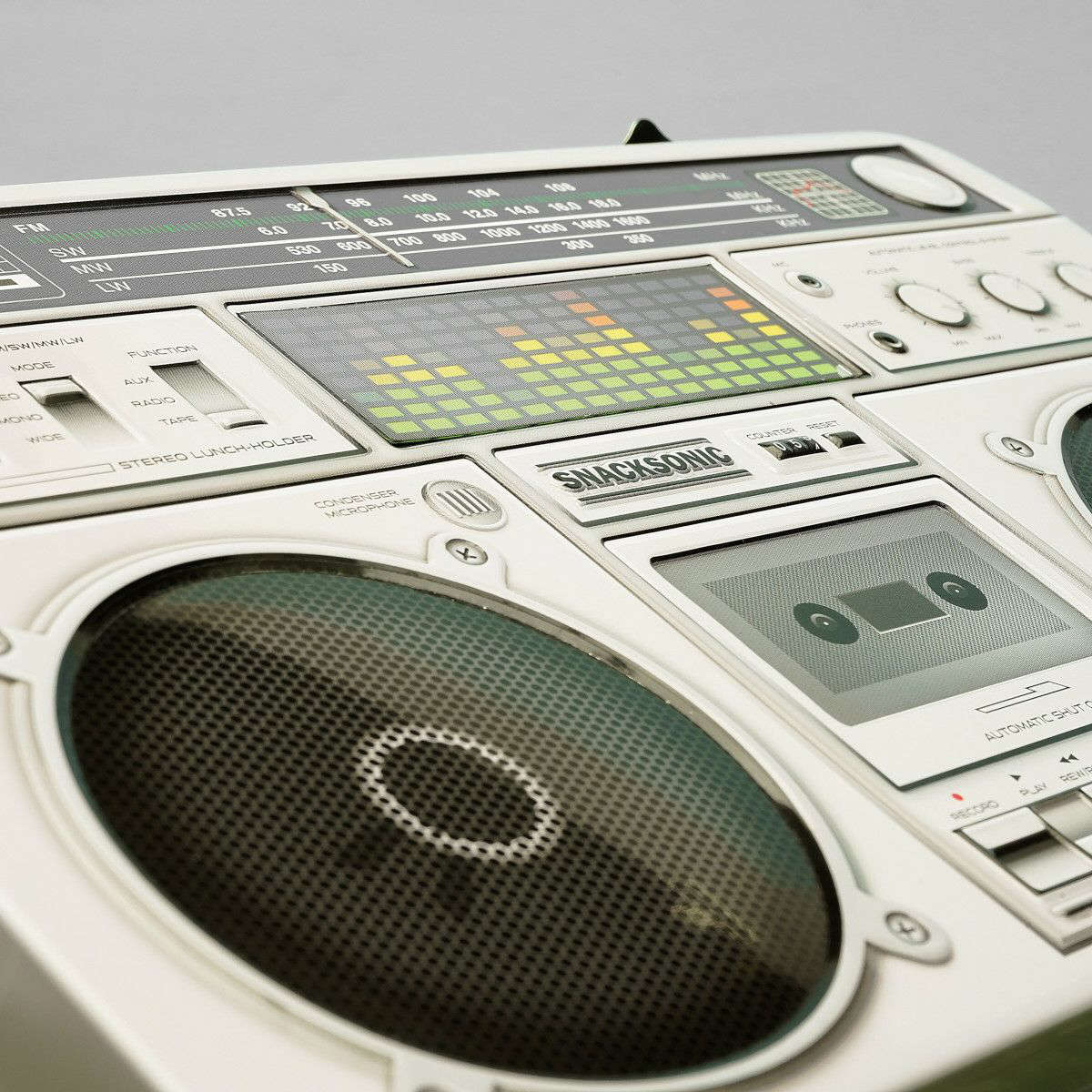 ケース ボックス ラジカセ SUCK UK 小物入れ オーガナイザー レトロ ( サックユーケー 収納ケース ラジカセ風 ステッカー付 インテリア かわいい 雑貨 収納 デザイン おもちゃ収納 飾る オブジェ グッズ 景品 プレゼント ギフト )