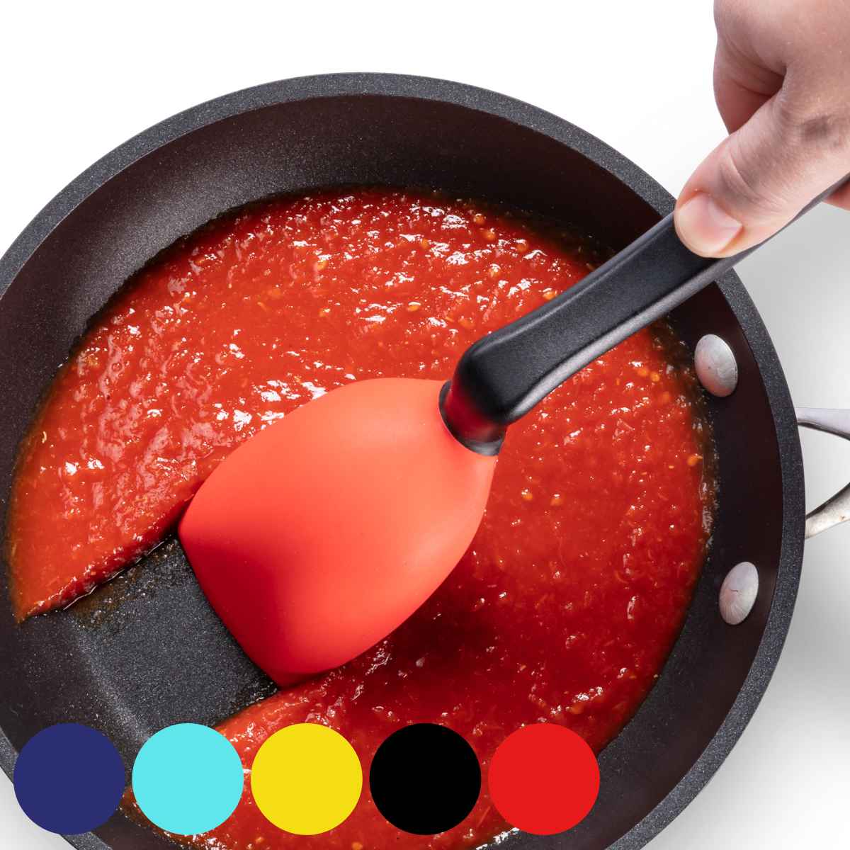 シリコーンスプーン dreamfarm Supoon （ 調理スプーン 計量スプーン メジャースプーン 大さじ 小さじ ソース メモリ付き 先端が浮く 便利 キッチンツール シリコン製 ） 【レッド】