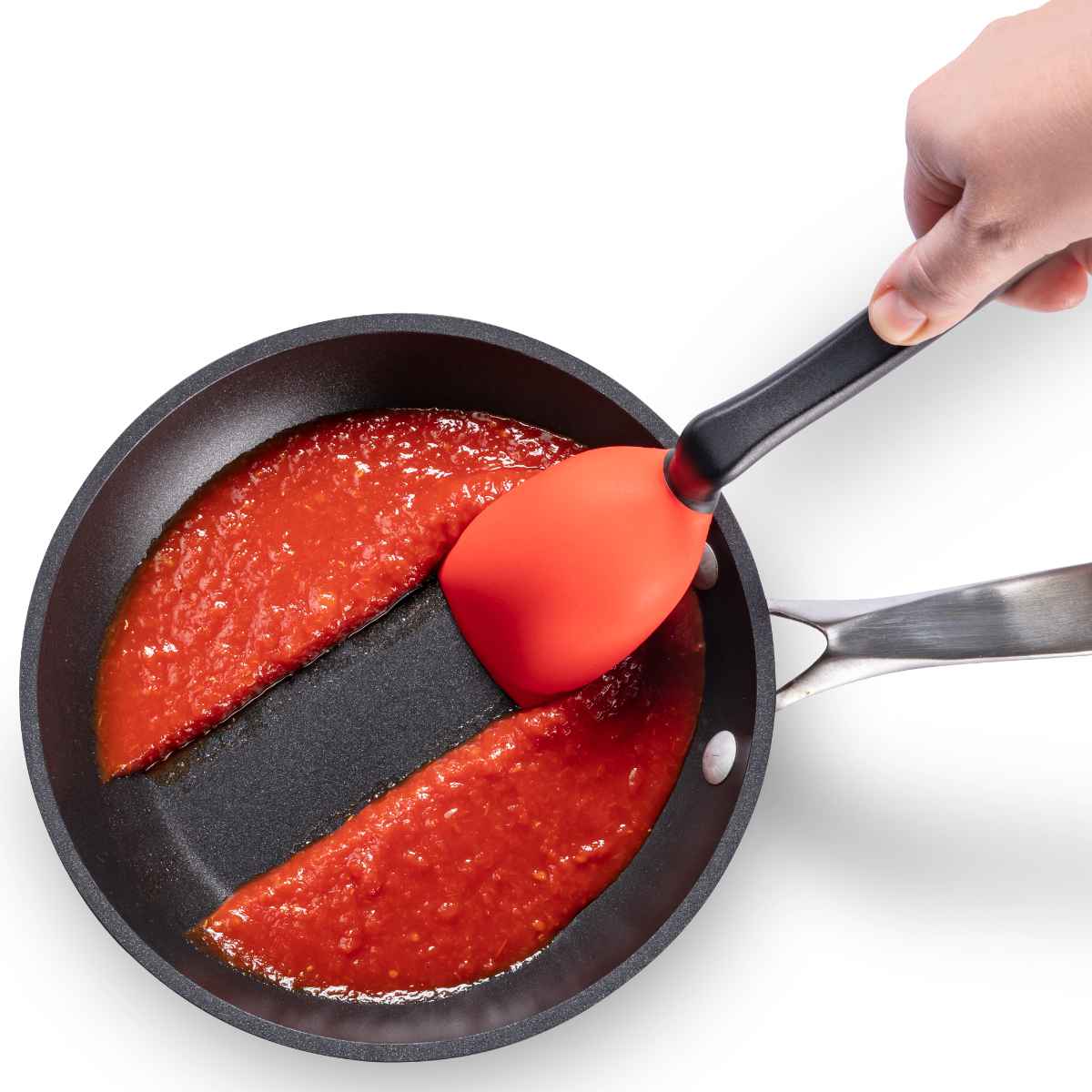 シリコーンスプーン dreamfarm Supoon ( 調理スプーン 計量スプーン メジャースプーン 大さじ 小さじ ソース メモリ付き 先端が浮く 便利 キッチンツール シリコン製 ) 【ブラック】 ブラック