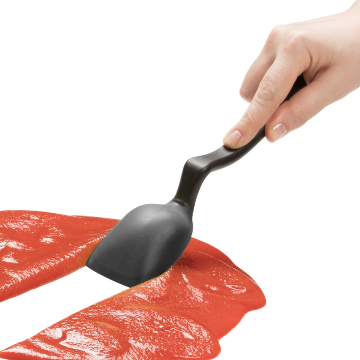 シリコーンスプーン dreamfarm Supoon ( 調理スプーン 計量スプーン メジャースプーン 大さじ 小さじ ソース メモリ付き 先端が浮く 便利 キッチンツール シリコン製 ) 【ブラック】 ブラック