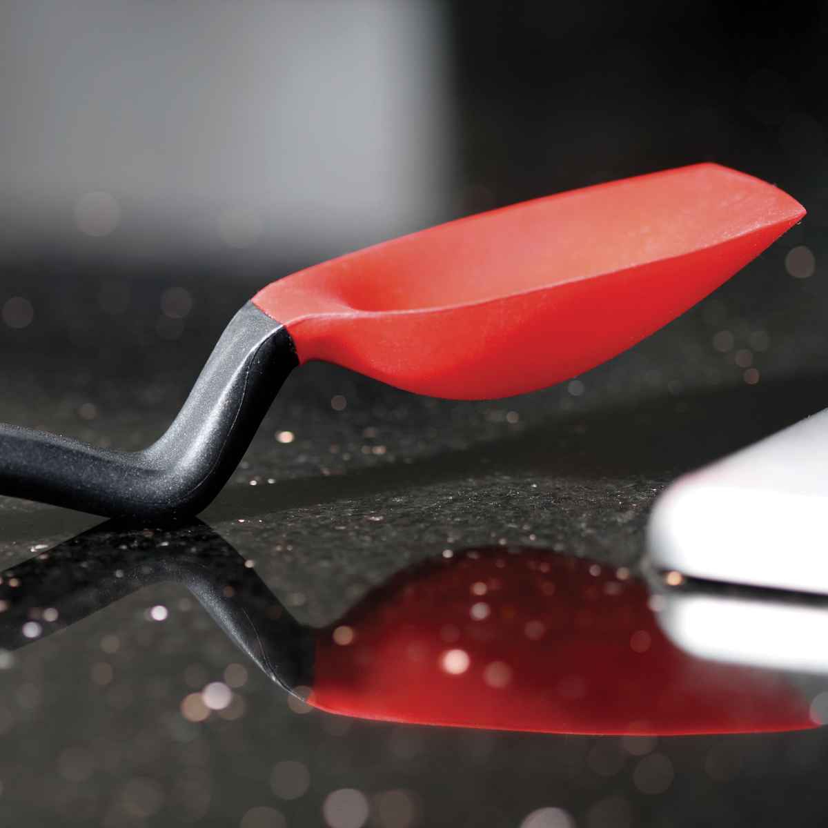 シリコーンスプーン dreamfarm Supoon ( 調理スプーン 計量スプーン メジャースプーン 大さじ 小さじ ソース メモリ付き 先端が浮く 便利 キッチンツール シリコン製 ) 【ブラック】 ブラック