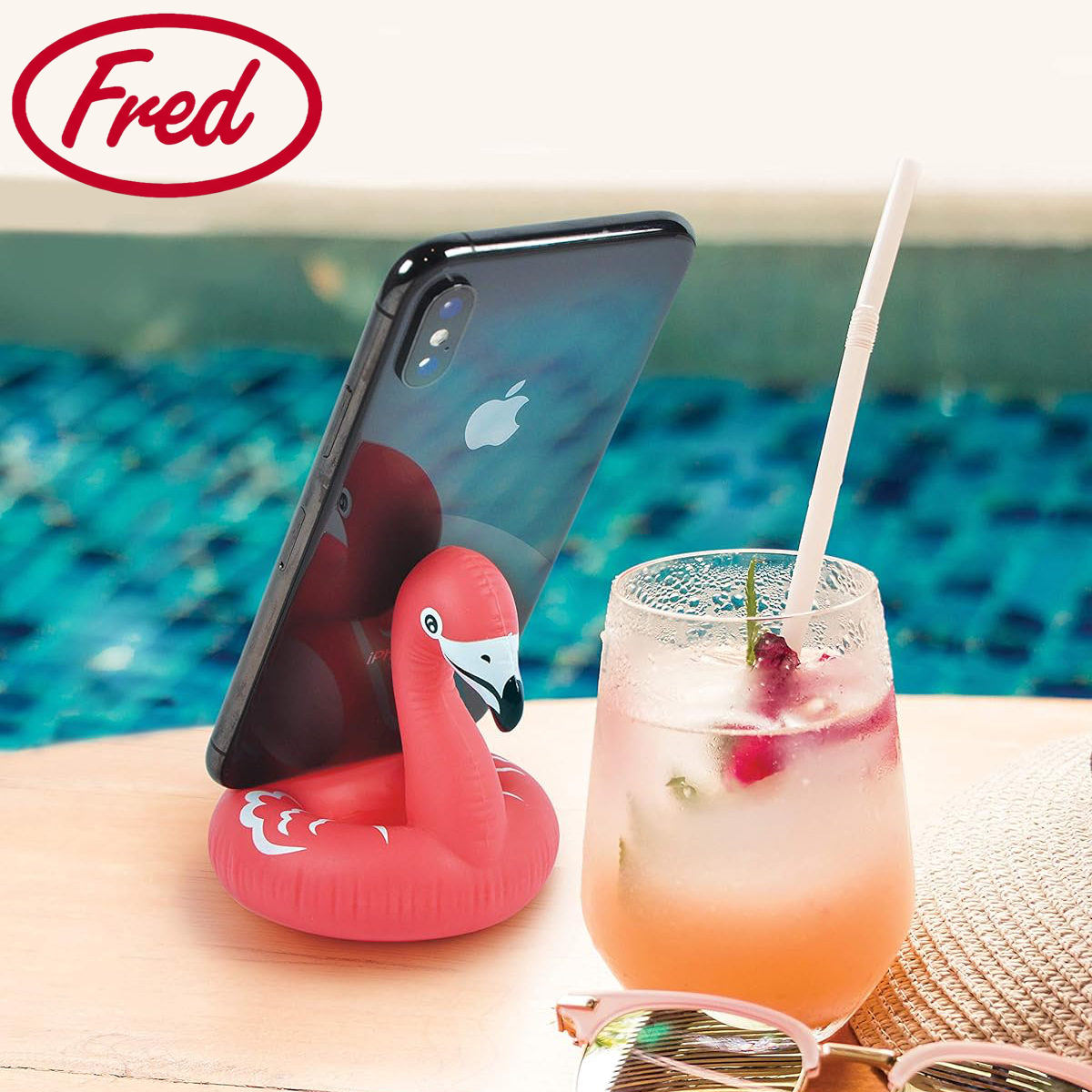 スマホスタンド Fred フラミンゴ （ フレッド スマホ スタンド 卓上 スマホホルダー スマホ立て 雑貨 インテリア デスク かわいい 横置き 縦置き スマートフォン 置き場 便利 手軽 旅行 勉強 仕事 ）