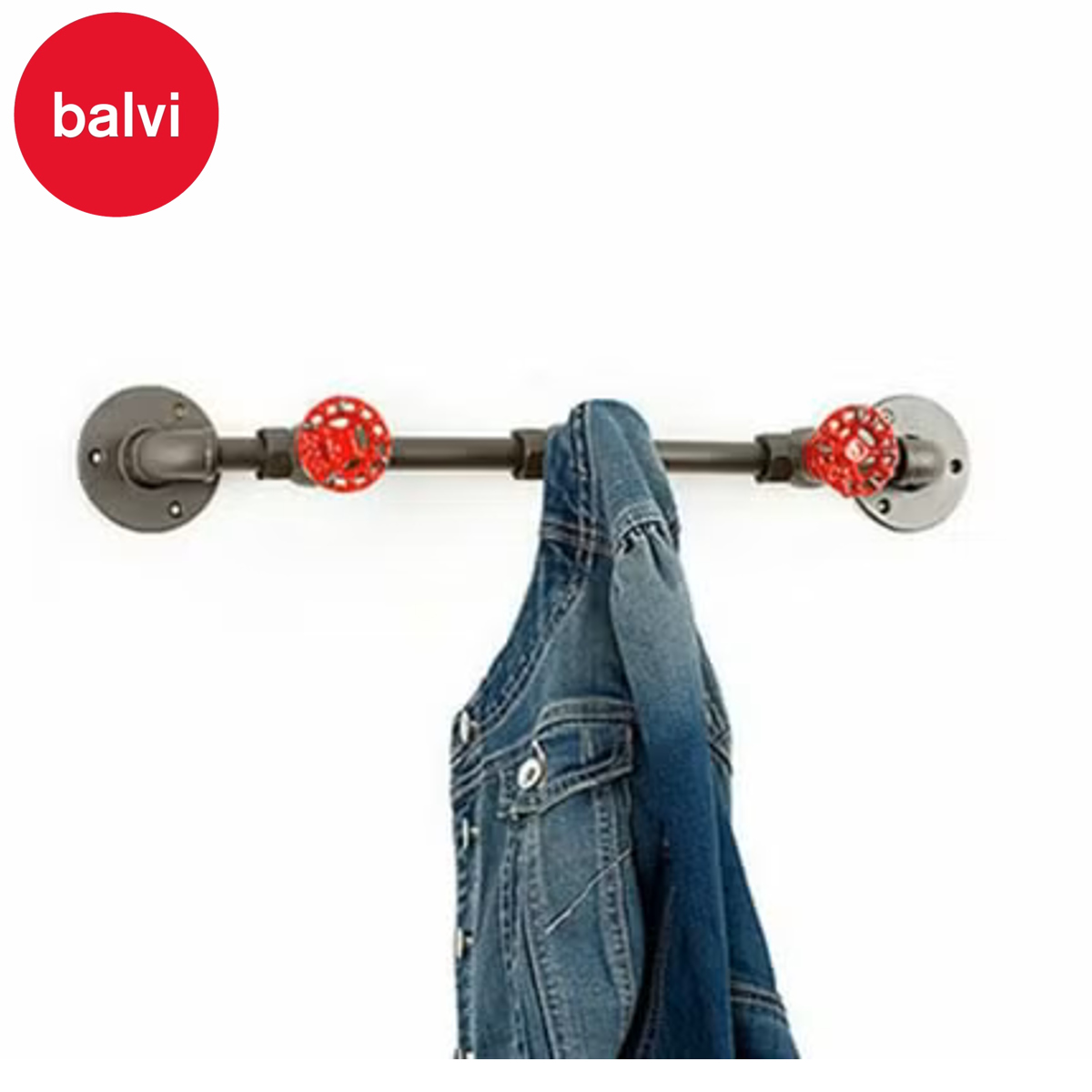 ウォールハンガー フック balvi パイプライン 水道管 オシャレ （ バルビ 壁掛け ウォールフック 壁面収納 収納 デザインフック おしゃれ コートハンガー 洋服掛け ハンガーフック 壁 玄関 カバン 帽子 インテリア ）