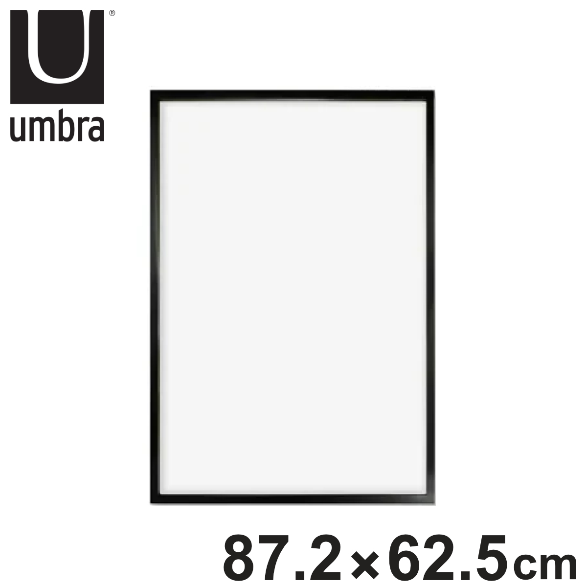 umbra ポスターフレーム 写真 収納 （ アンブラ ポスター フレーム 額 シンプル おしゃれ 縦置き 横置き デザイン 黒縁 A1 雑貨 飾る 壁掛け 黒 インテリア 玄関 作品 額縁 アート イラスト ）
