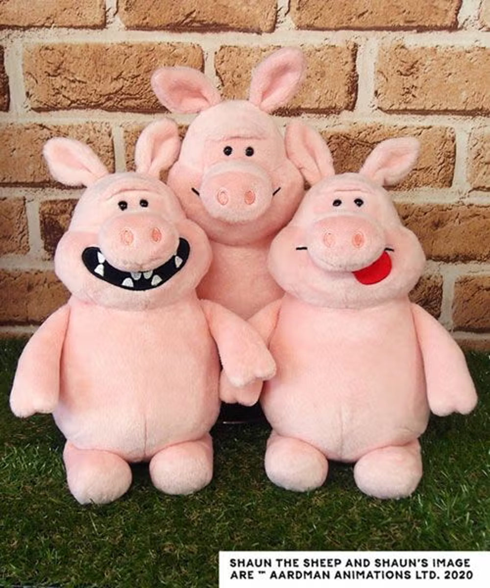 NICI イタズラブタ クラシック 25cm ぬいぐるみ ひつじのショーン ( ニキ ヌイグルミ ぶた ふわふわ アニマル グッズ かわいい キャラクター もこもこ 縫いぐるみ 人形 ぬい撮り おもちゃ 玩具 子ども 女の子 男の子 プレゼント ) 【smile】 smile