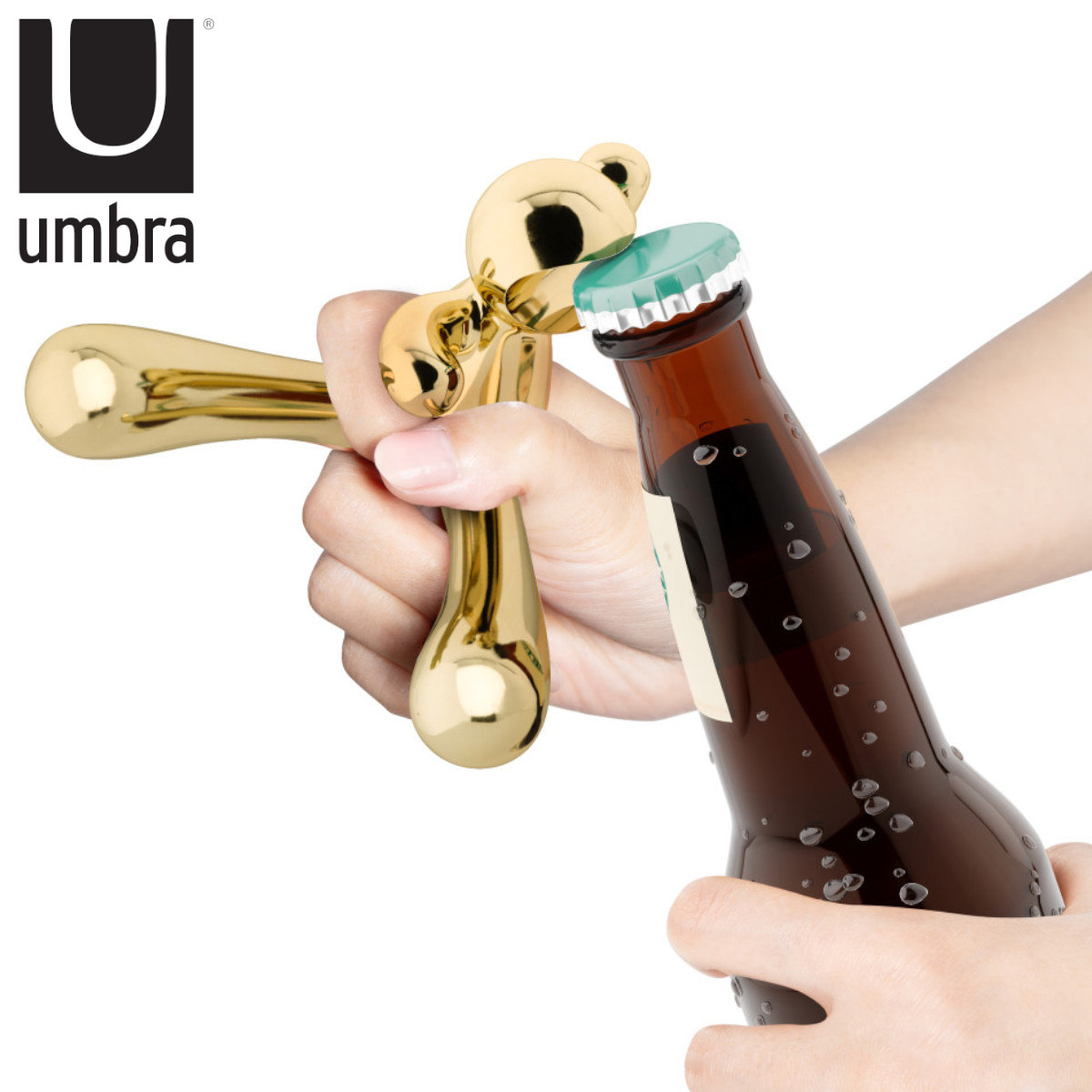 umbra ボトルオープナー ロデオ バディ ブラス ( アンブラ 栓抜 オープナー せん抜き おしゃれ 瓶ビール 栓開け 瓶 蓋 ビン 開栓 キッチン 料理用 キッチンツール キッチングッズ )