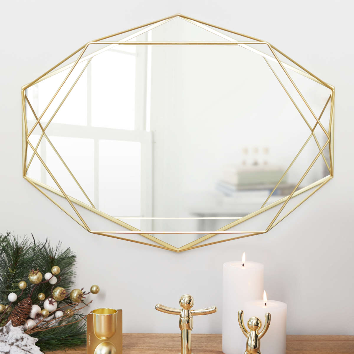 umbra プリズマミラー 幅56.5cm 壁掛け （ アンブラ 鏡 壁 ウォール