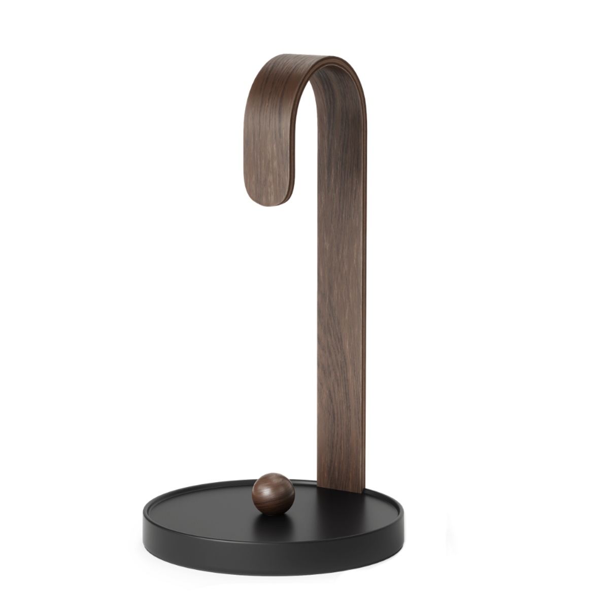 Umbra キッチンペーパーホルダー ベルウッド ペーパータオルホルダー ( アンブラ ペーパーホルダー ペーパースタンド ロールスタンド ロールペーパーホルダー キッチンペーパー スタンド ホルダー 立て 縦置き 片手 おしゃれ ) 【ウォールナット×ブラック】 ウォールナット×ブラック