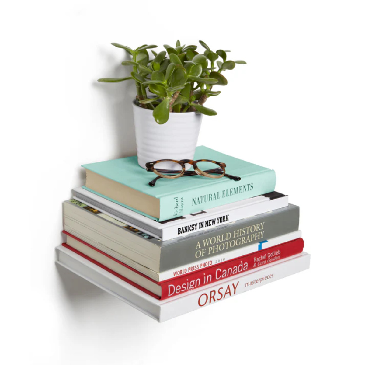 棚 壁 コンシール S 3個入り シルバー 幅14×奥行13×高さ14cm ( Umbra アンブラ ブックシェルフ 飾り棚 壁面収納 ディスプレイ ウォールシェルフ シェルフ 壁面 収納 ディスプレイラック おしゃれ リビング 玄関 見せる収納 )